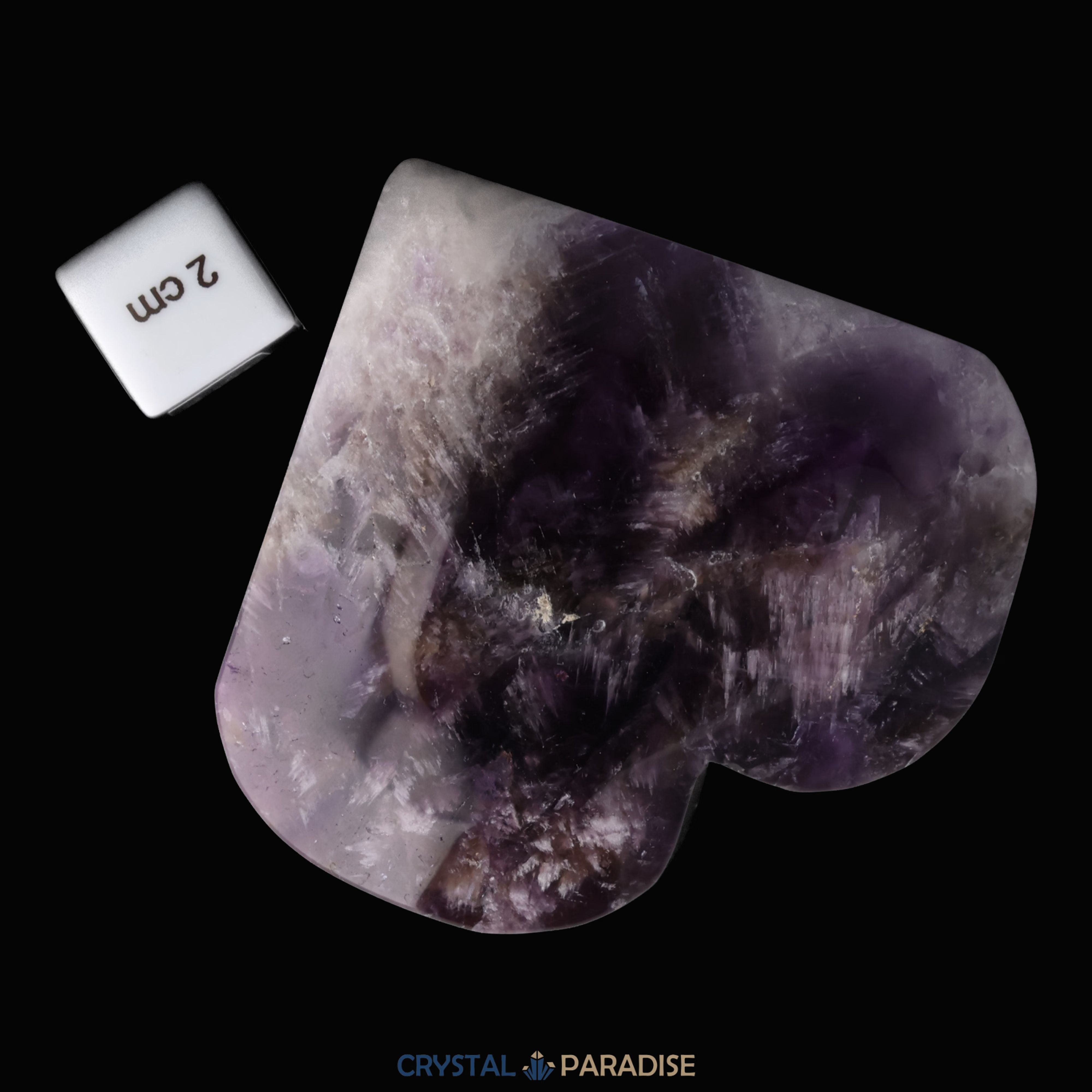 Dreamy Amethystquarz Herz aus Sambia (324g) – Ansicht 7
