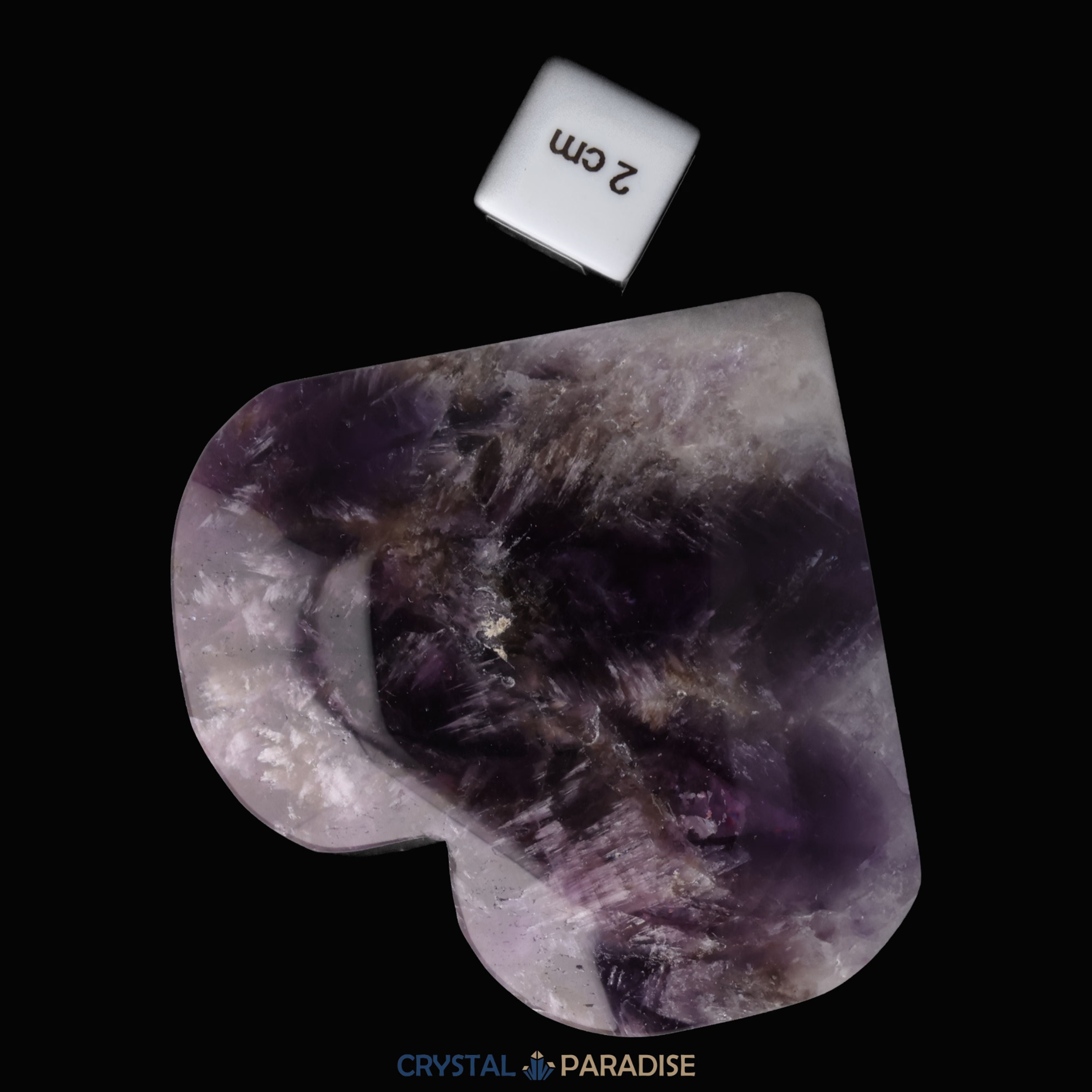 Dreamy Amethystquarz Herz aus Sambia (324g) – Ansicht 8
