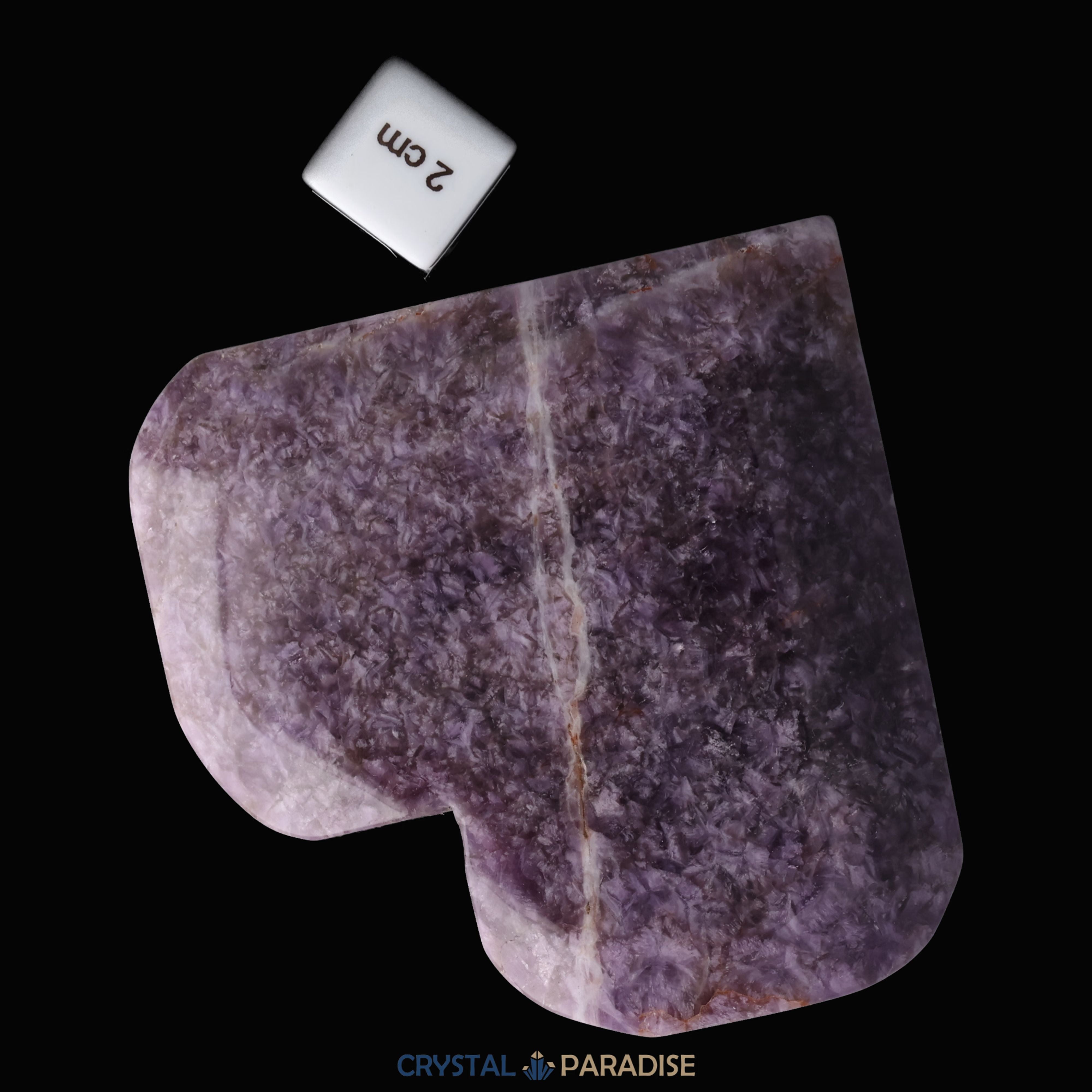 Dreamy Amethystquarz Herz aus Sambia (377g) – Ansicht 10