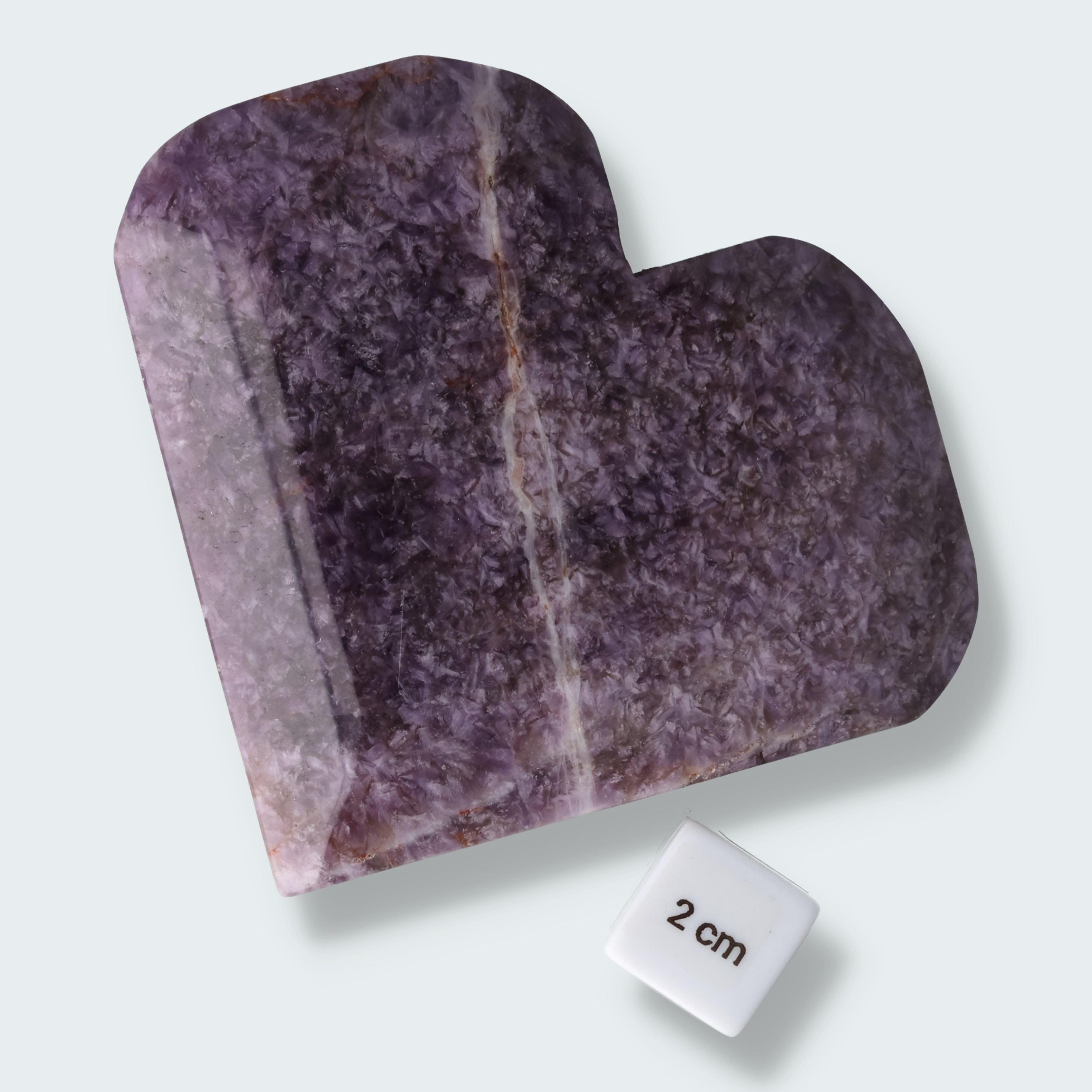 Dreamy Amethystquarz Herz aus Sambia (377g) – Ansicht 4