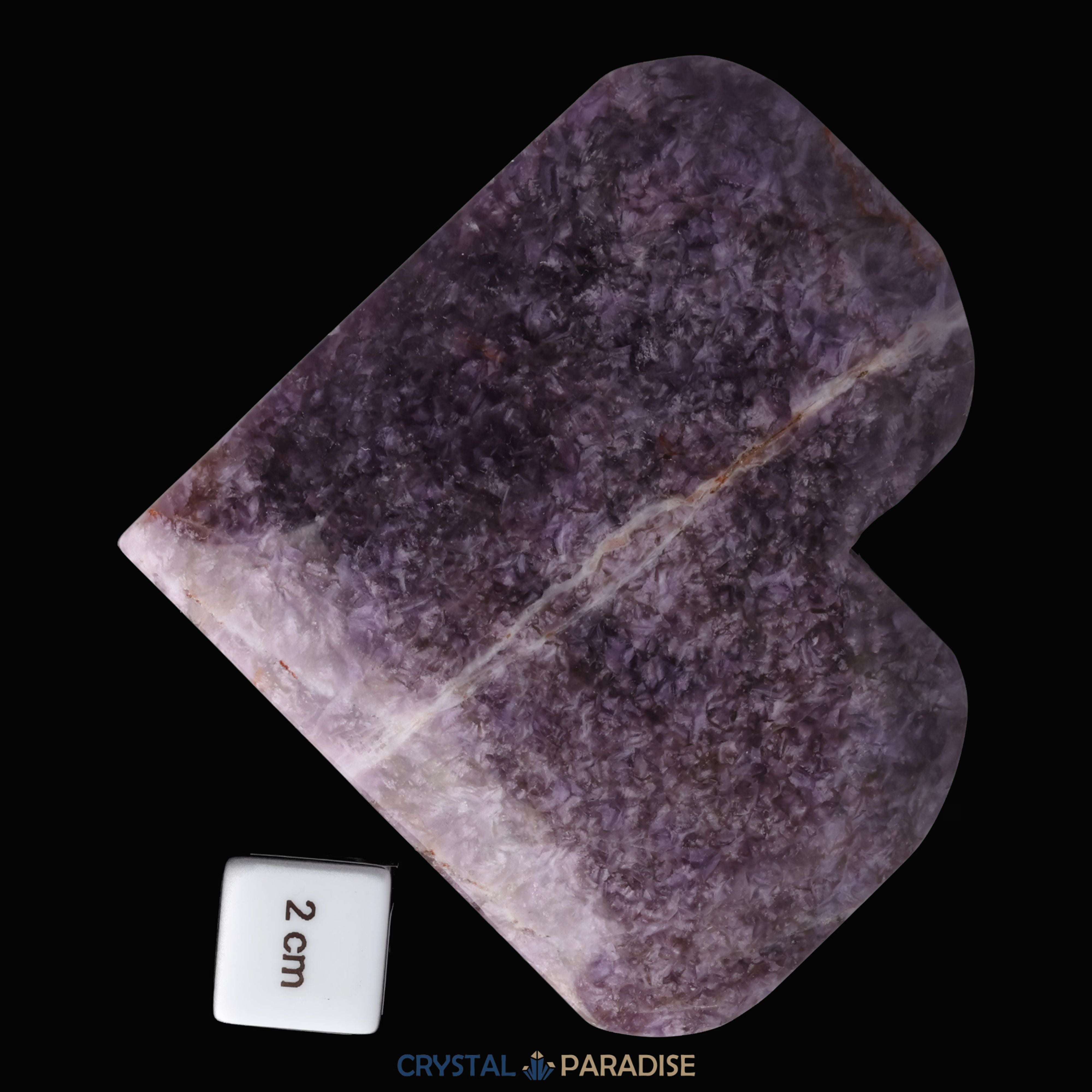 Dreamy Amethystquarz Herz aus Sambia (377g) – Ansicht 8