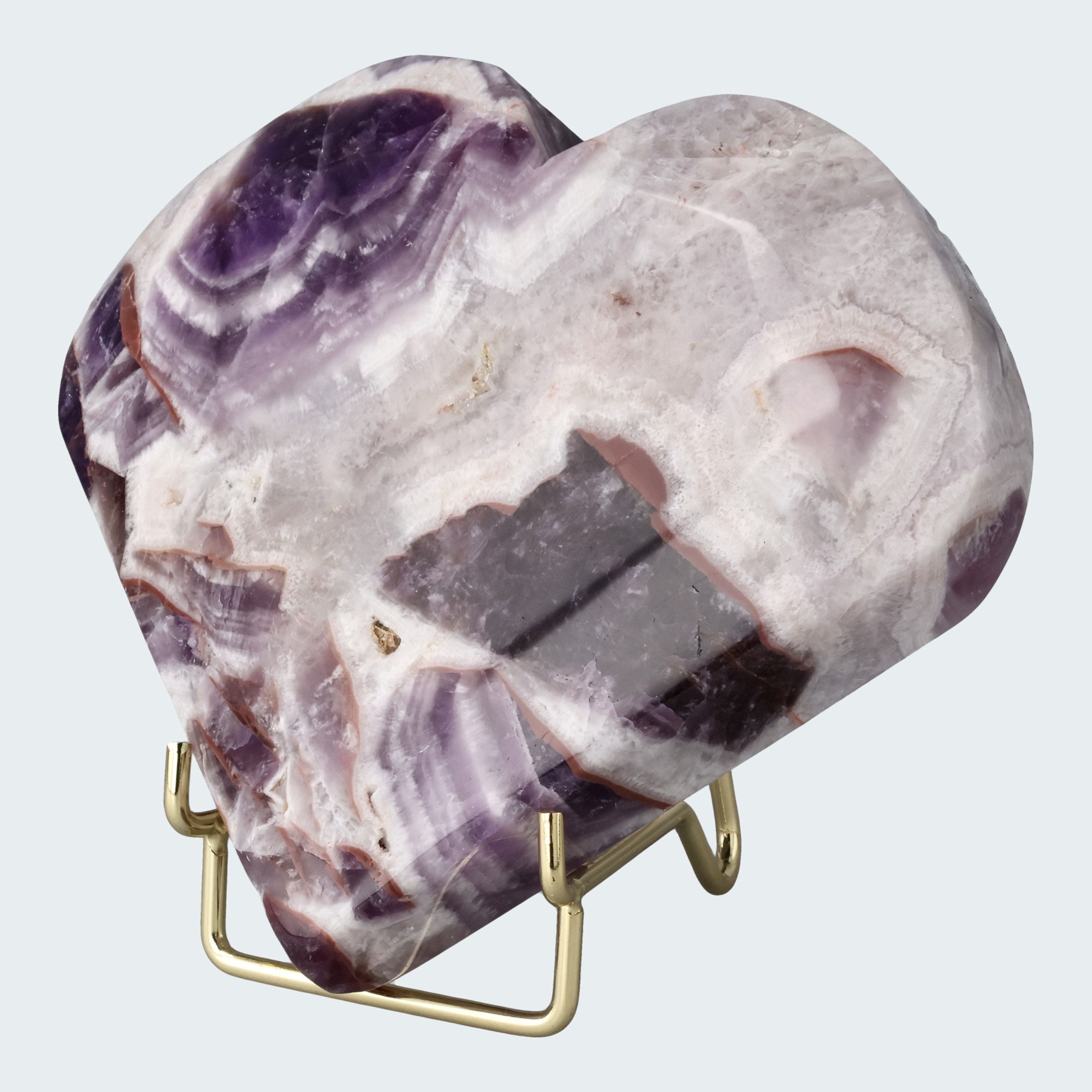 Dreamy Amethystquarz Herz aus Sambia (745g) – Ansicht 2