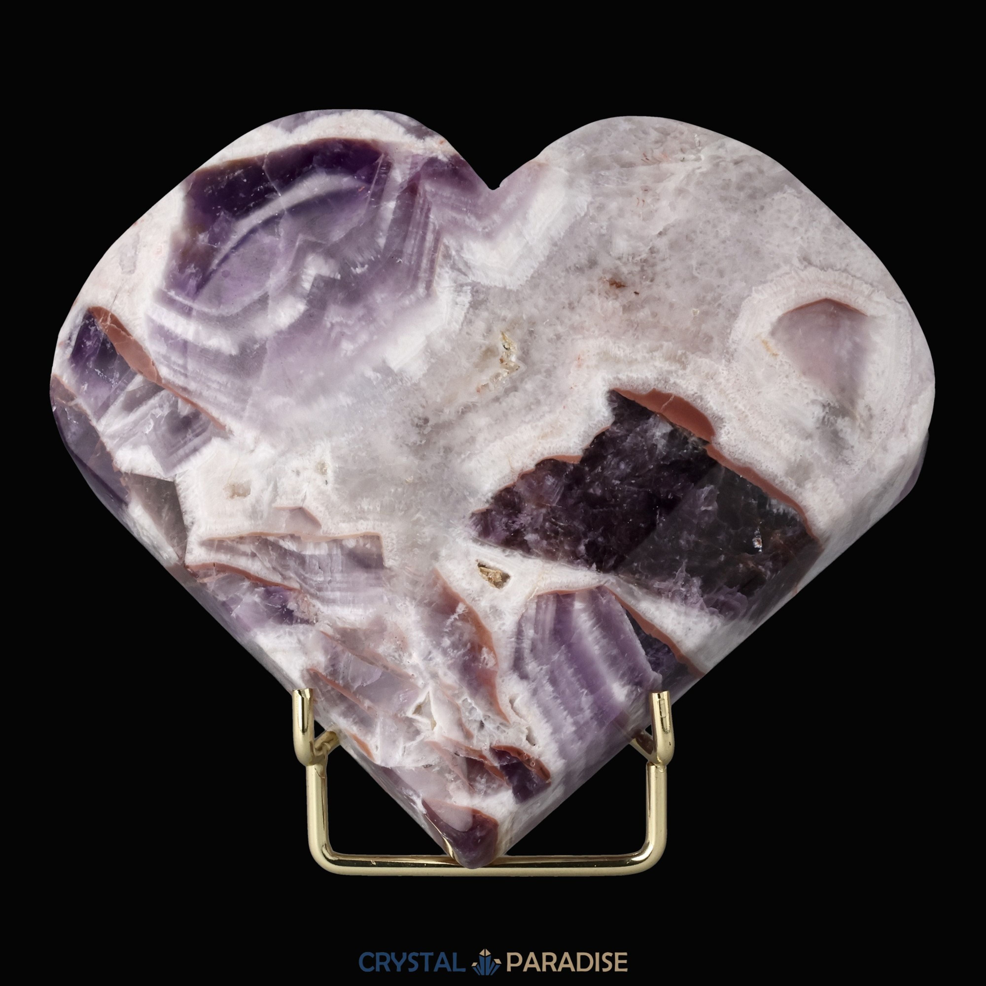 Dreamy Amethystquarz Herz aus Sambia (745g) – Ansicht 4