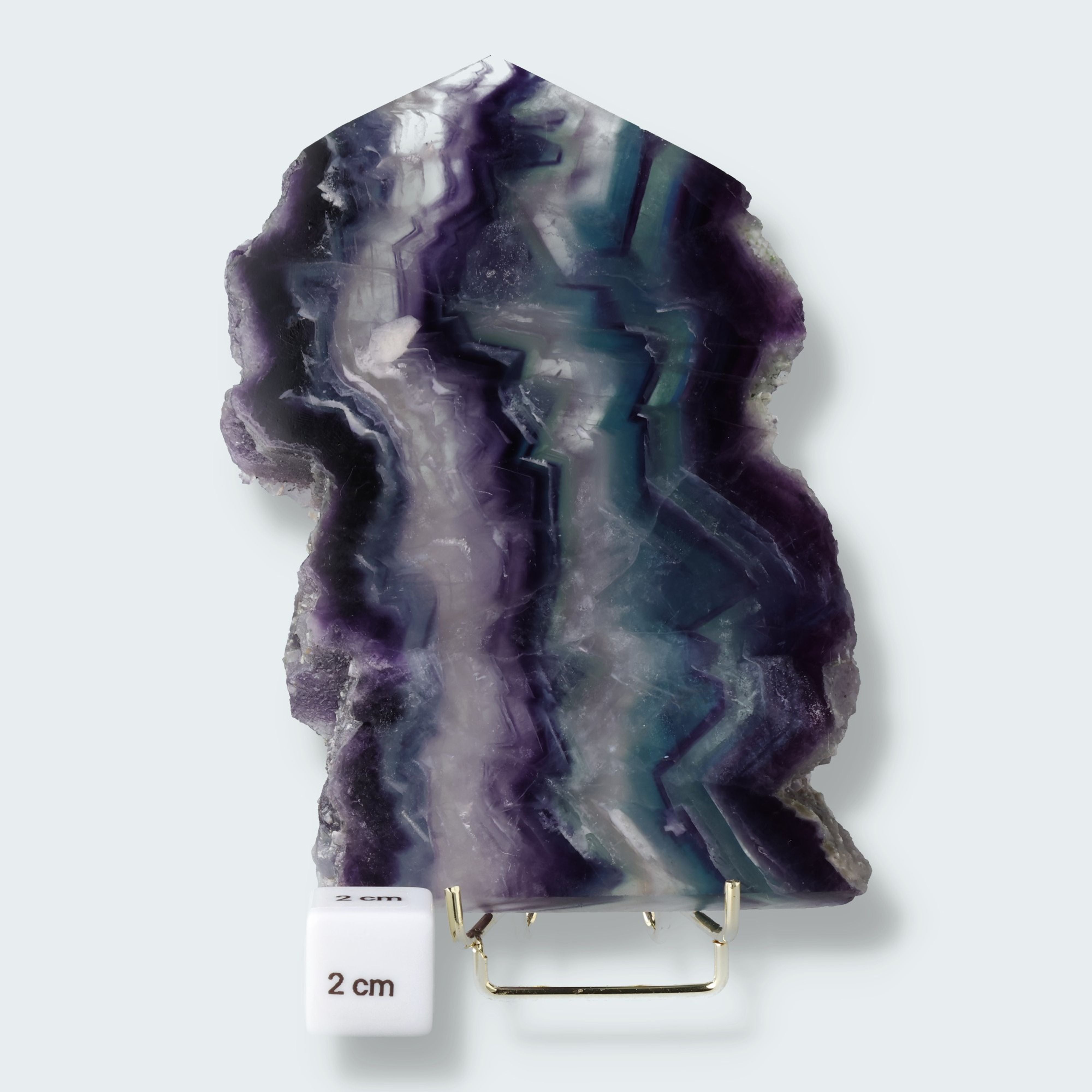 Fluorit Spitze mit ungeschliffenem Rand (560g) – Ansicht 2
