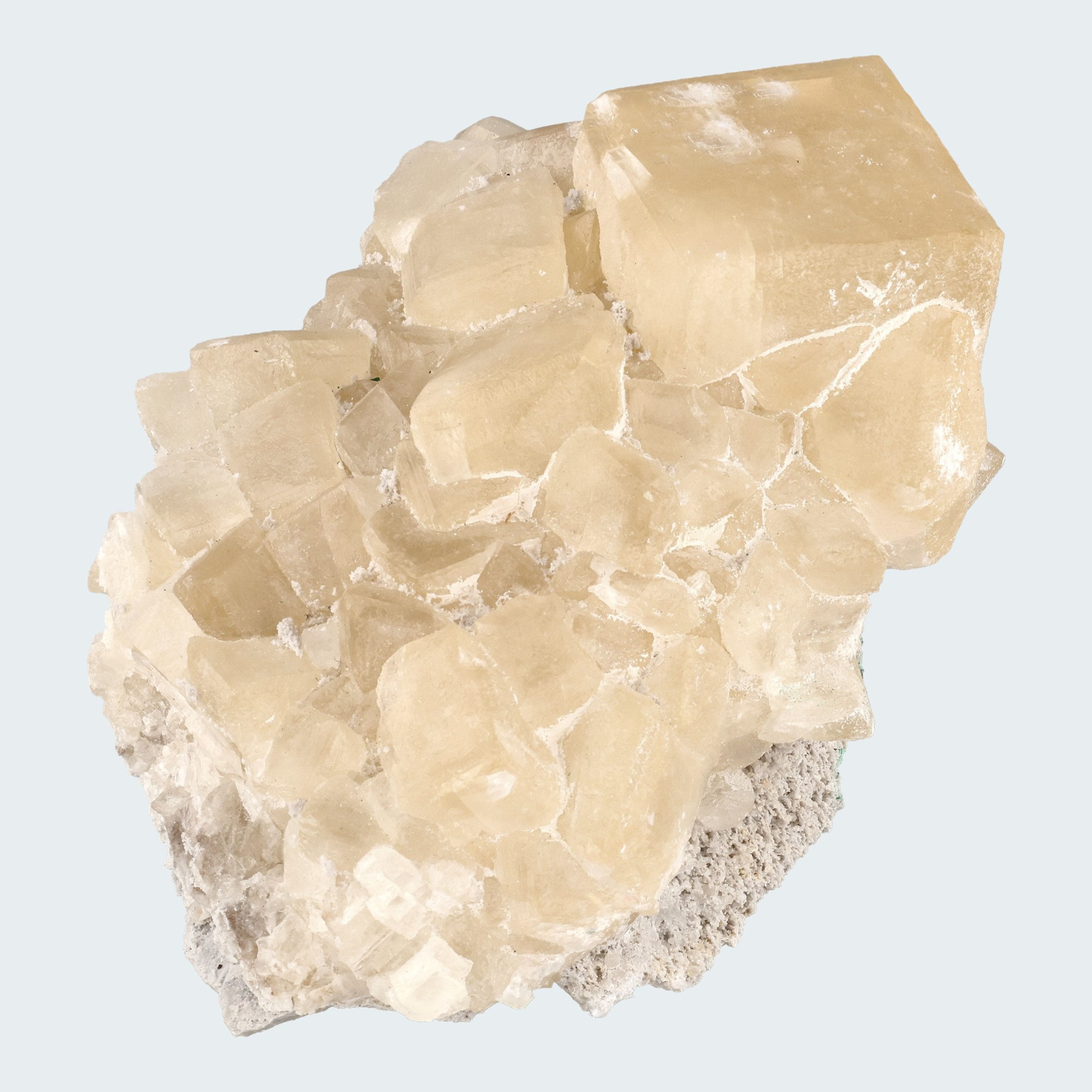 Gelber Calcit Großstufe (1143g) aus Hubei, China – Ansicht 2