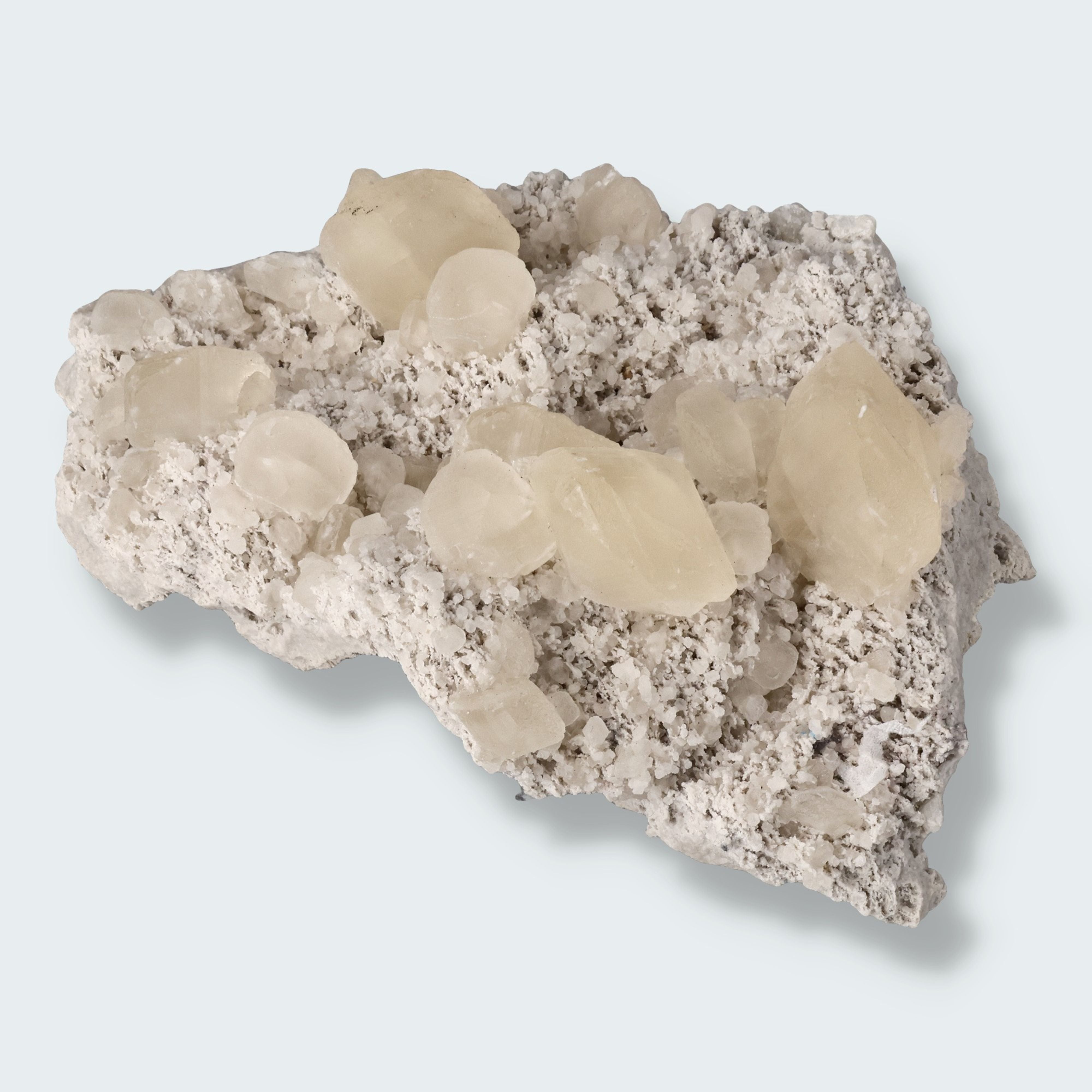 Gelber Calcit Großstufe (761g) aus Hubei, China – Ansicht 2