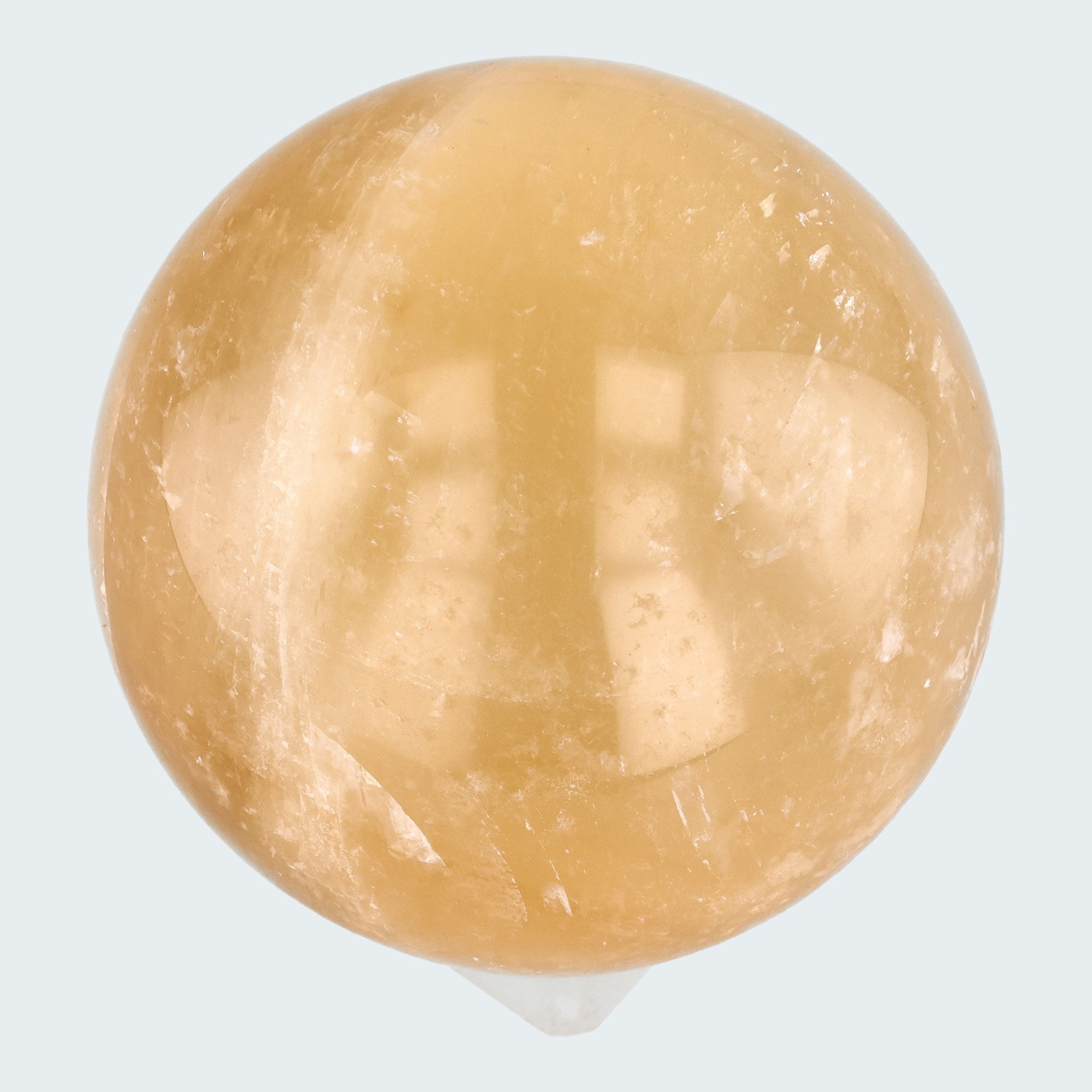 Gelber Calcit Kugel aus Jiangxi, China – Ansicht 2