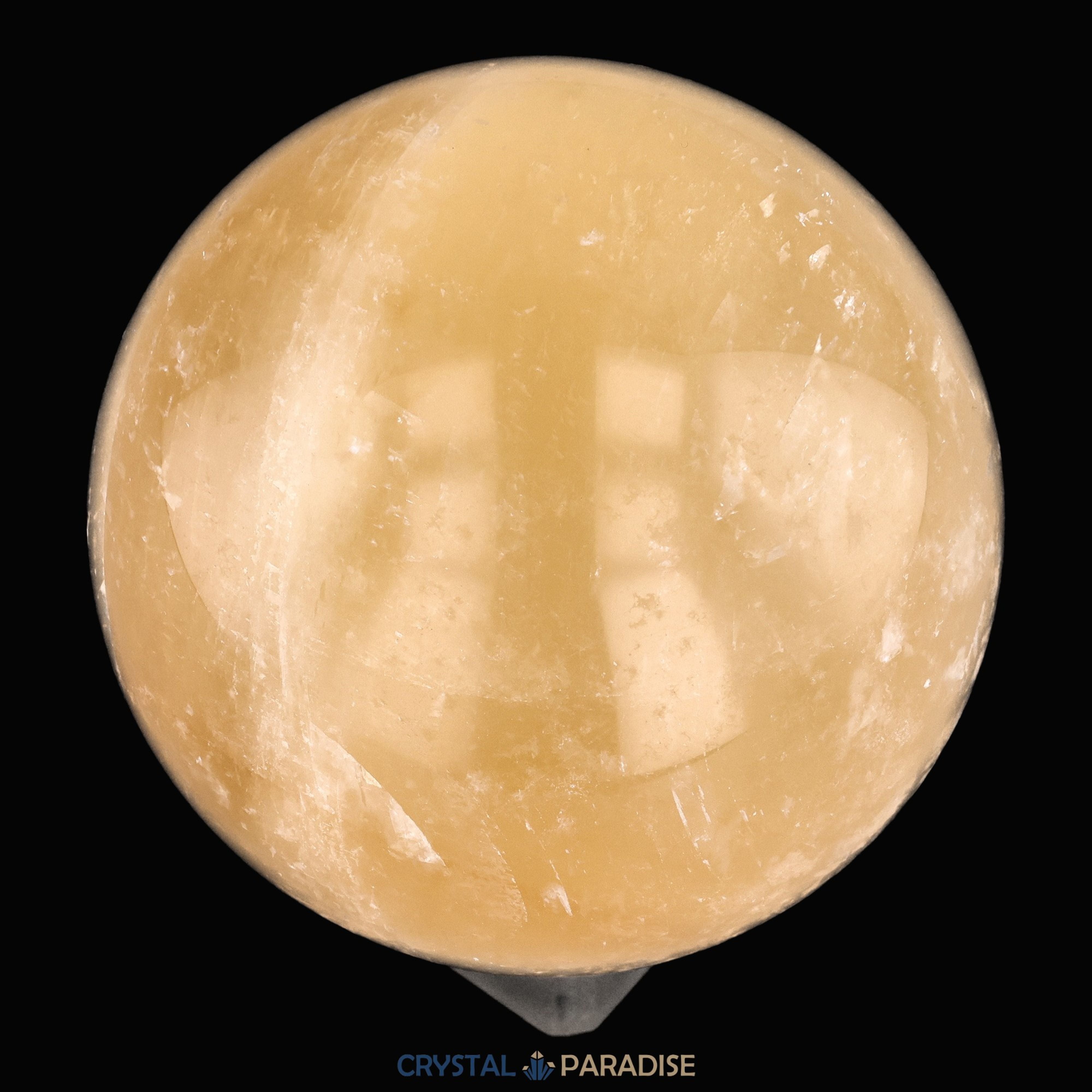 Gelber Calcit Kugel aus Jiangxi, China – Ansicht 5