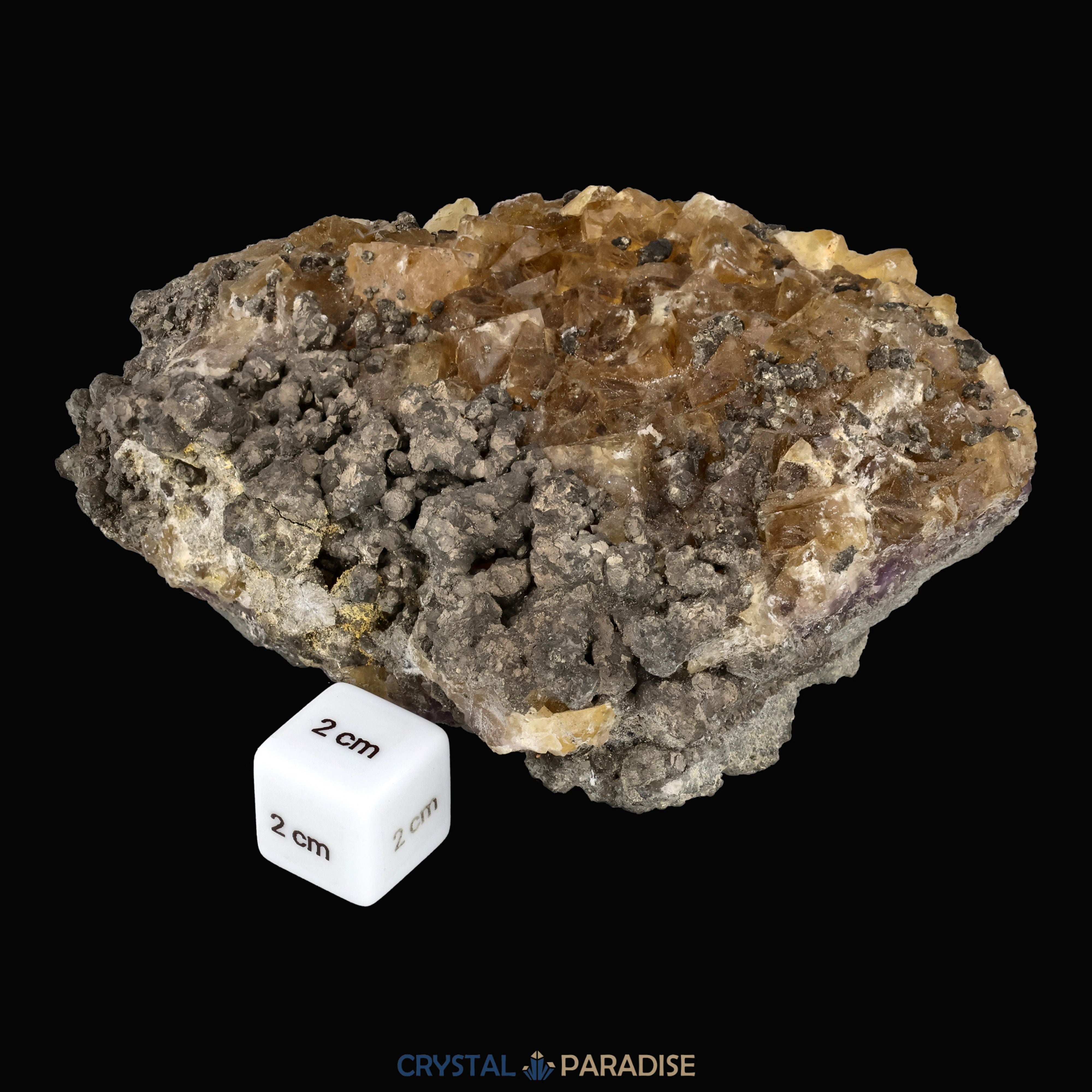 Gelber Fluorit mit Pyrit aus Asturien, Spanien (1128g) – Ansicht 5