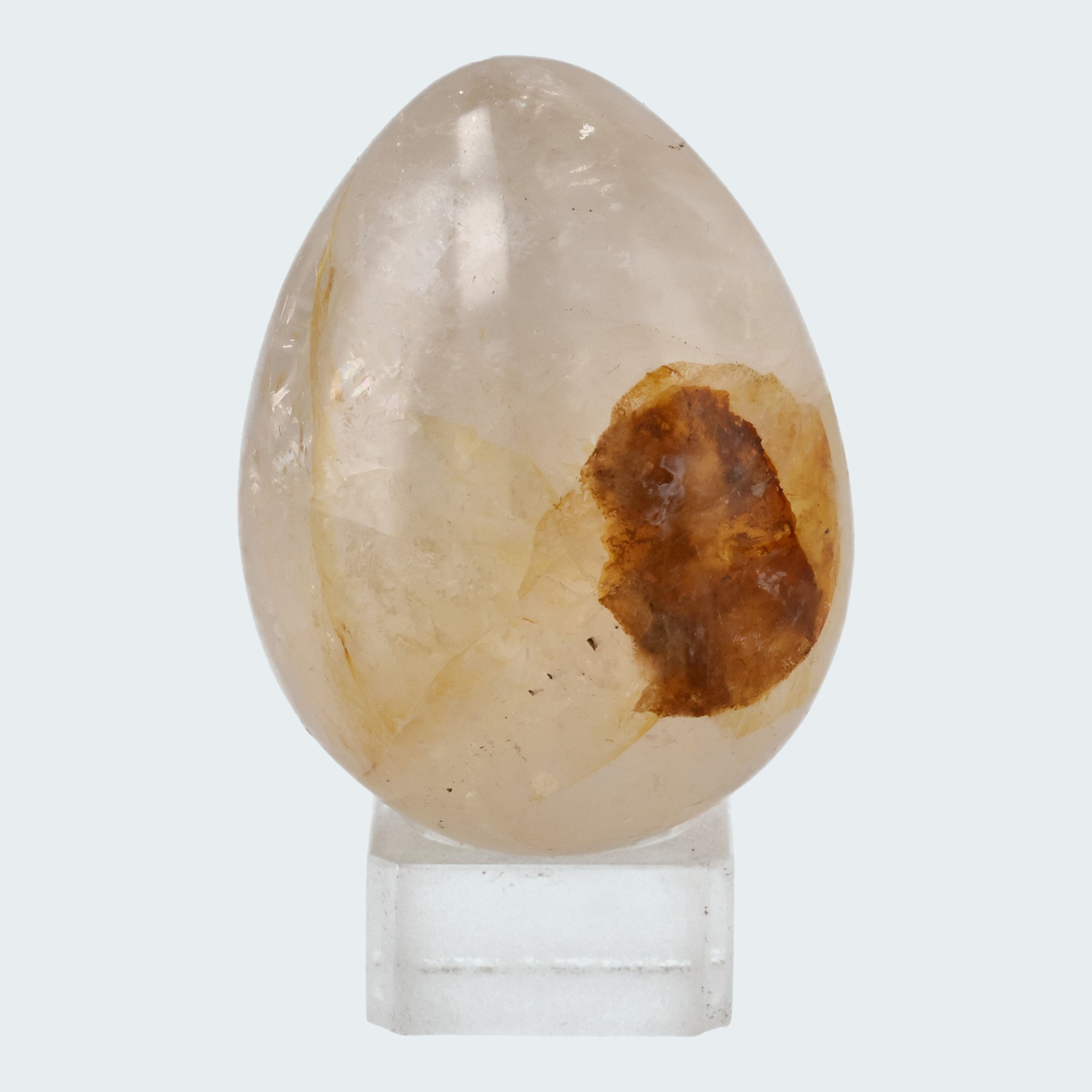 Golden Healer Eier (Quarz mit Eisenoxid Einschlüssen) aus Brasilien – Ansicht 3
