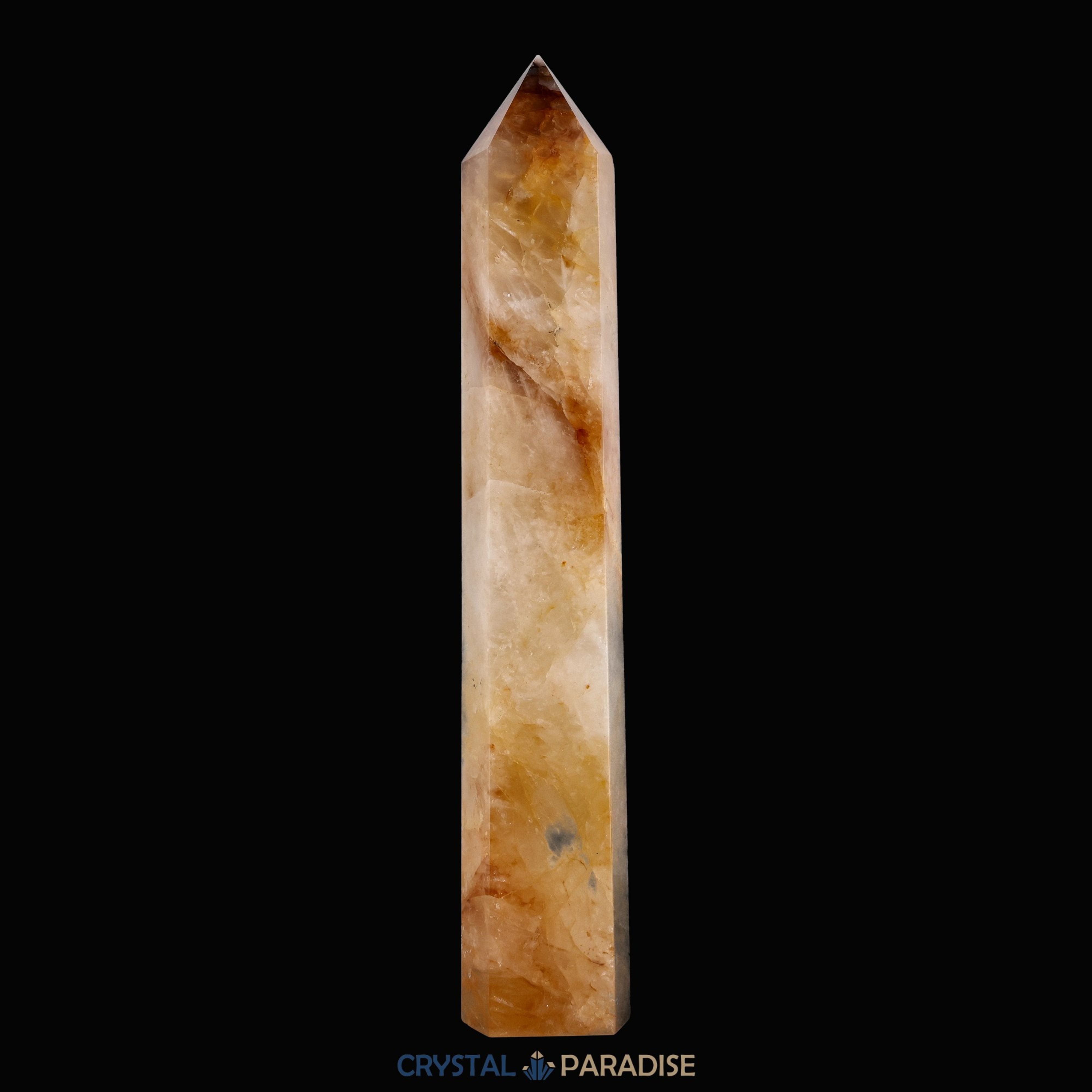 Golden Healer Obelisk (Quarz mit Eisenoxid Einschlüssen) aus Brasilien (30cm) – Ansicht 4