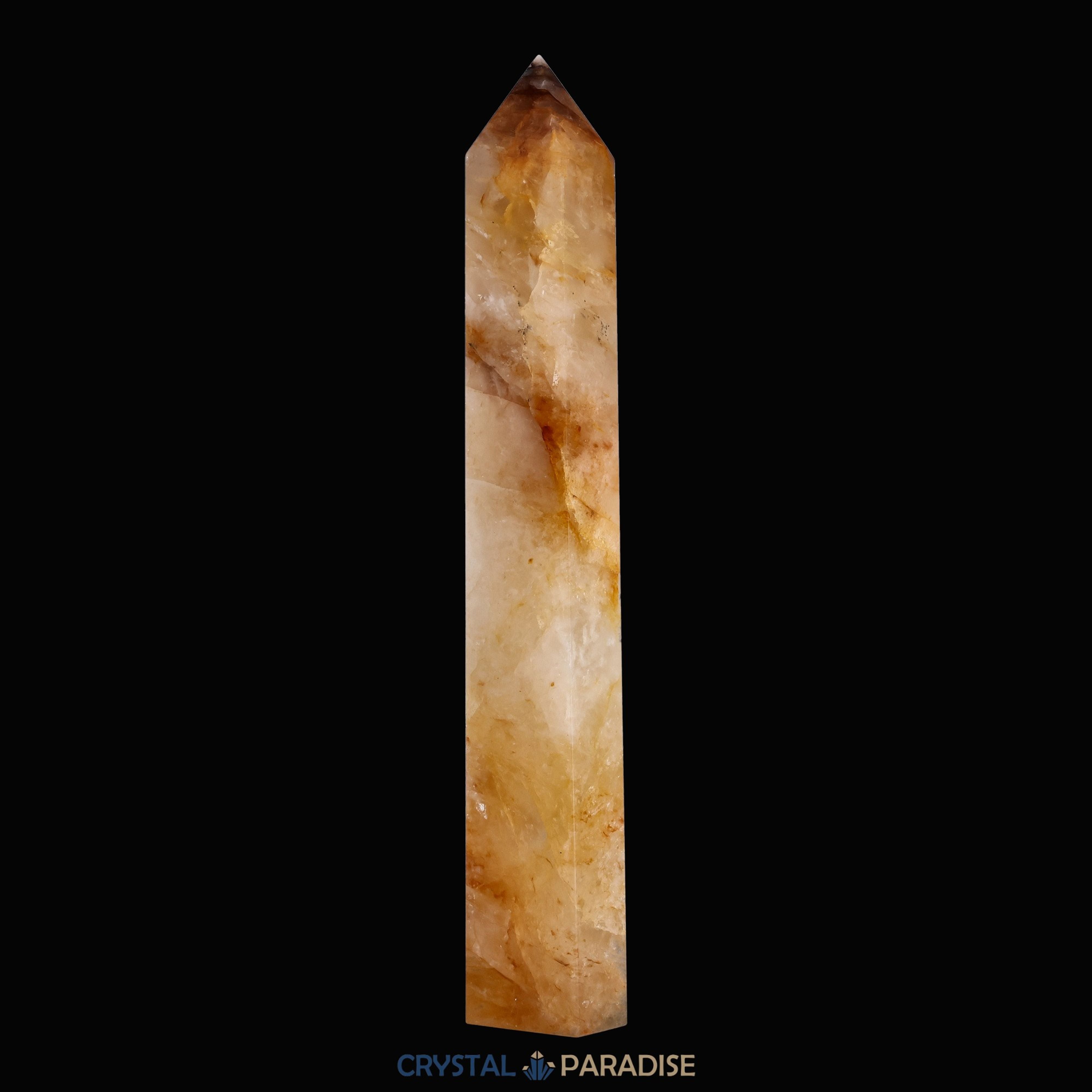 Golden Healer Obelisk (Quarz mit Eisenoxid Einschlüssen) aus Brasilien (30cm) – Ansicht 5