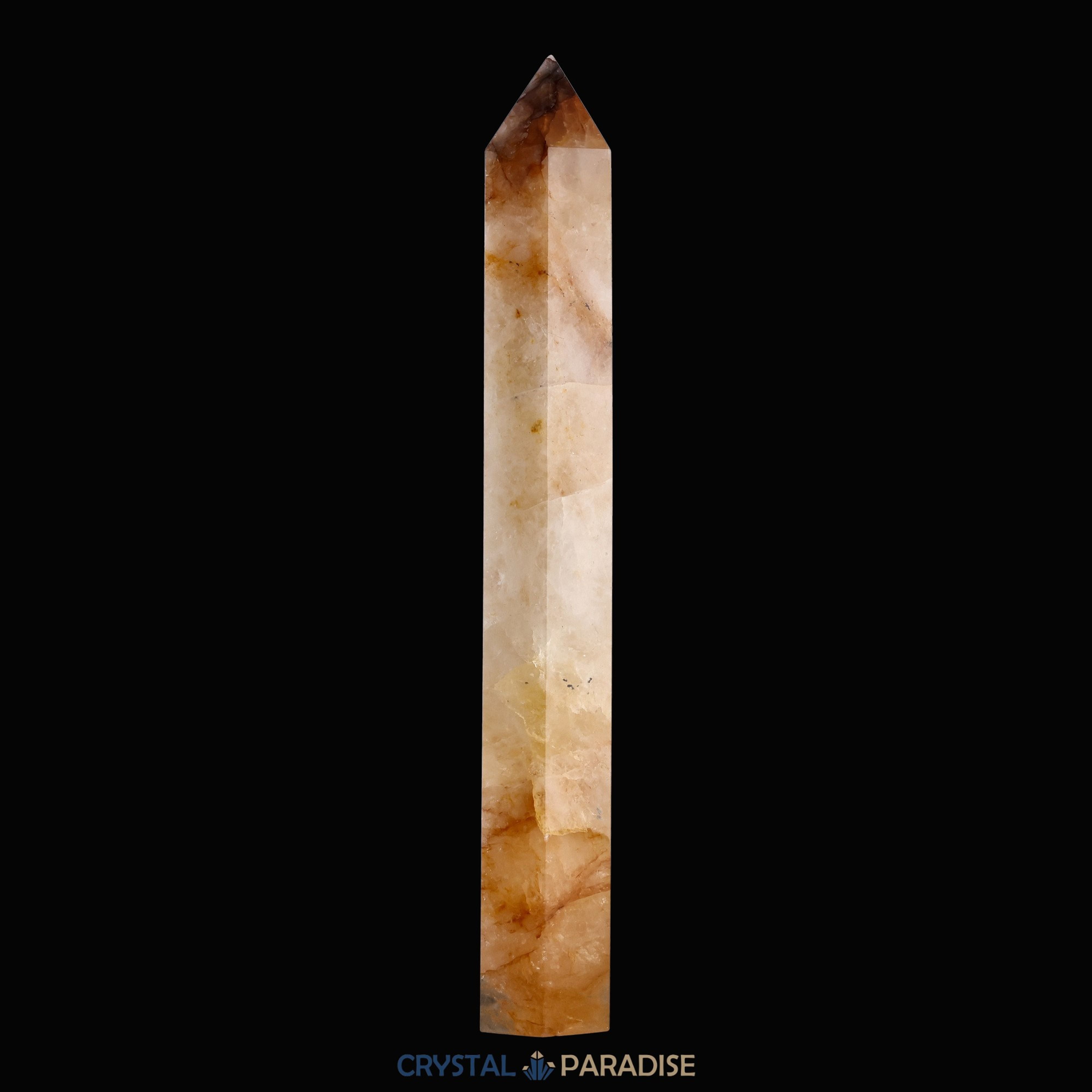 Golden Healer Obelisk (Quarz mit Eisenoxid Einschlüssen) aus Brasilien (30cm) – Ansicht 9
