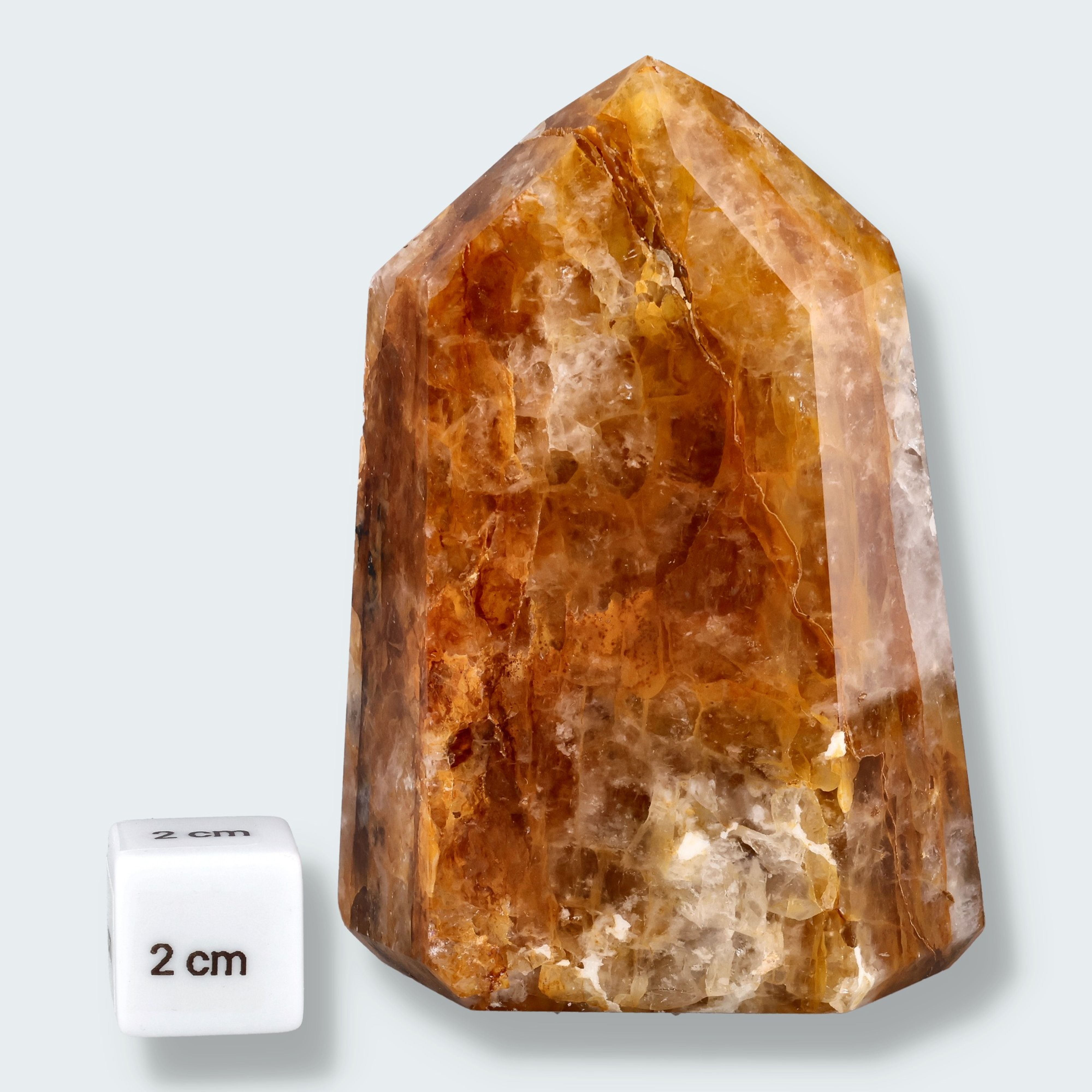 Golden Healer Spitze (Quarz mit Eisenoxid Einschlüssen) aus Brasilien (10,5cm) – Ansicht 2