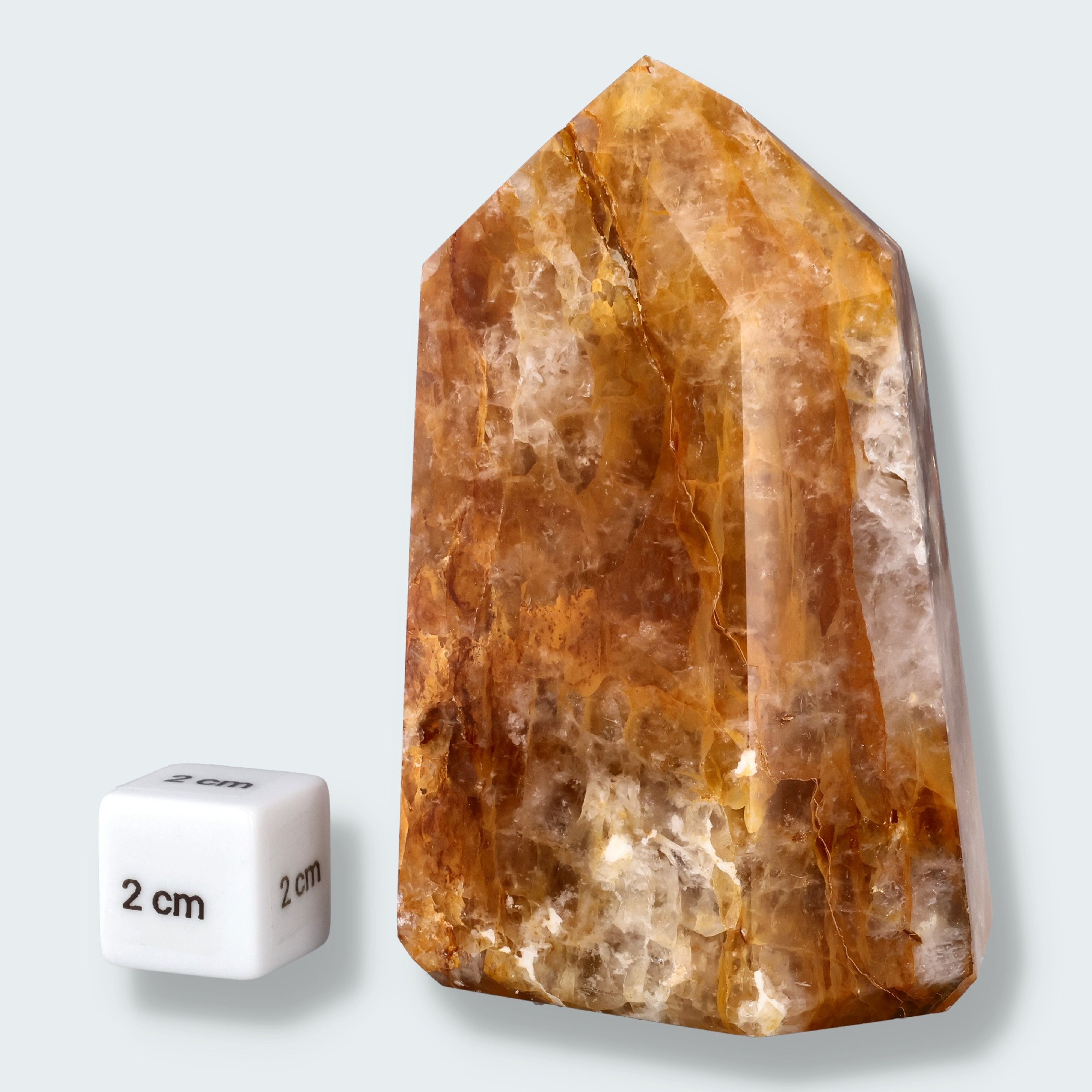 Golden Healer Spitze (Quarz mit Eisenoxid Einschlüssen) aus Brasilien (10,5cm) – Ansicht 3