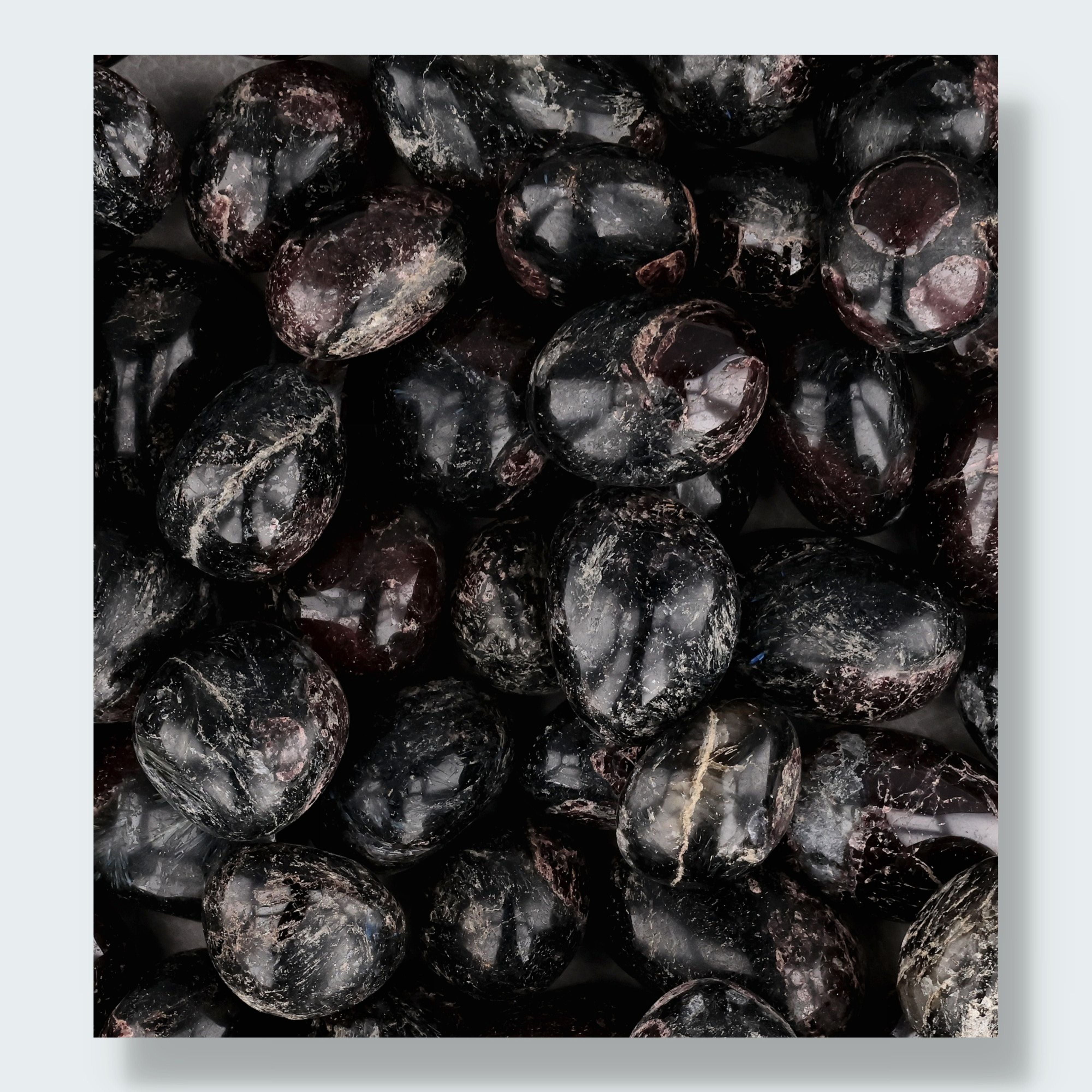 Granat Trommelsteine – Ansicht 2