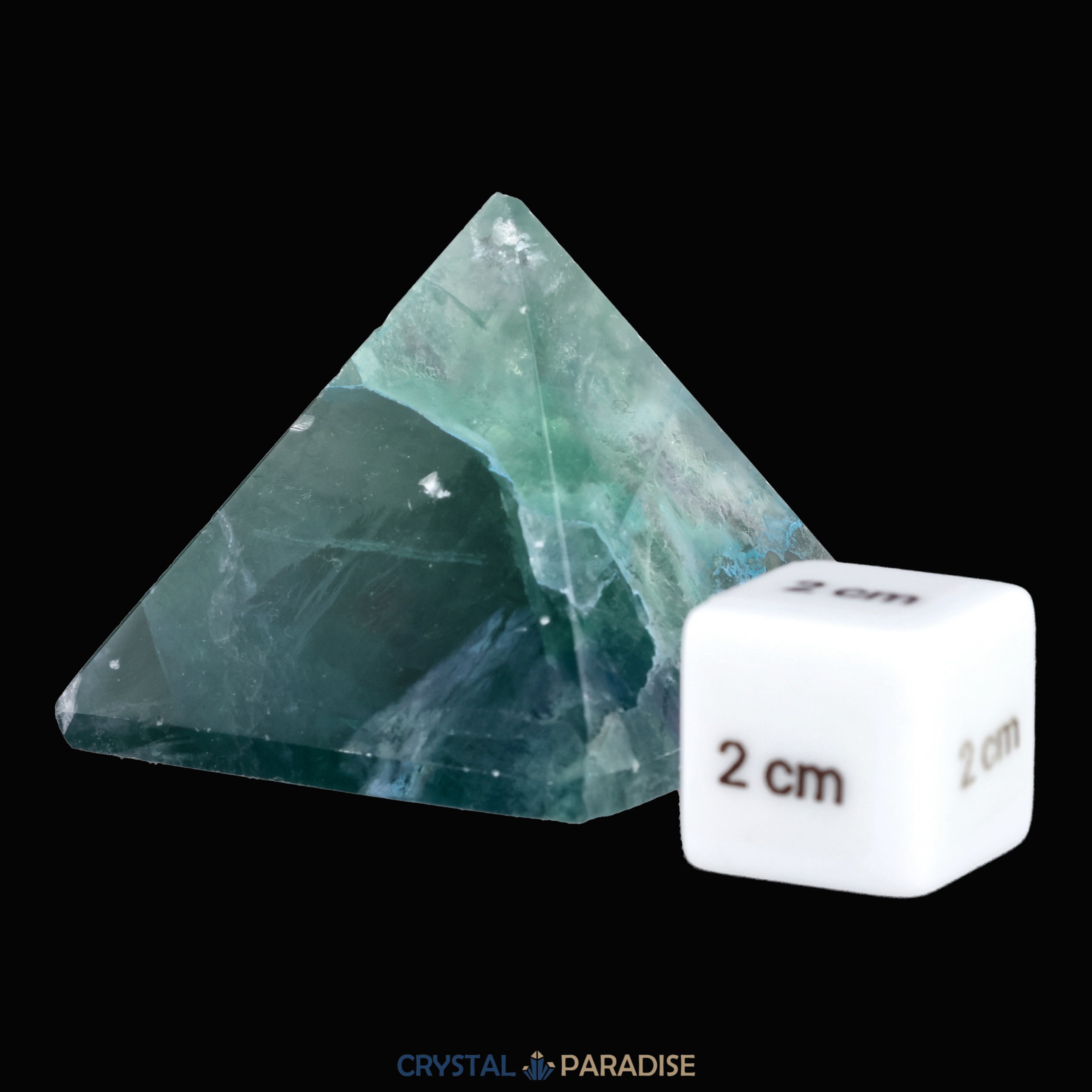 Grüne Fluorit Pyramide aus Brasilien (127g) – Ansicht 6