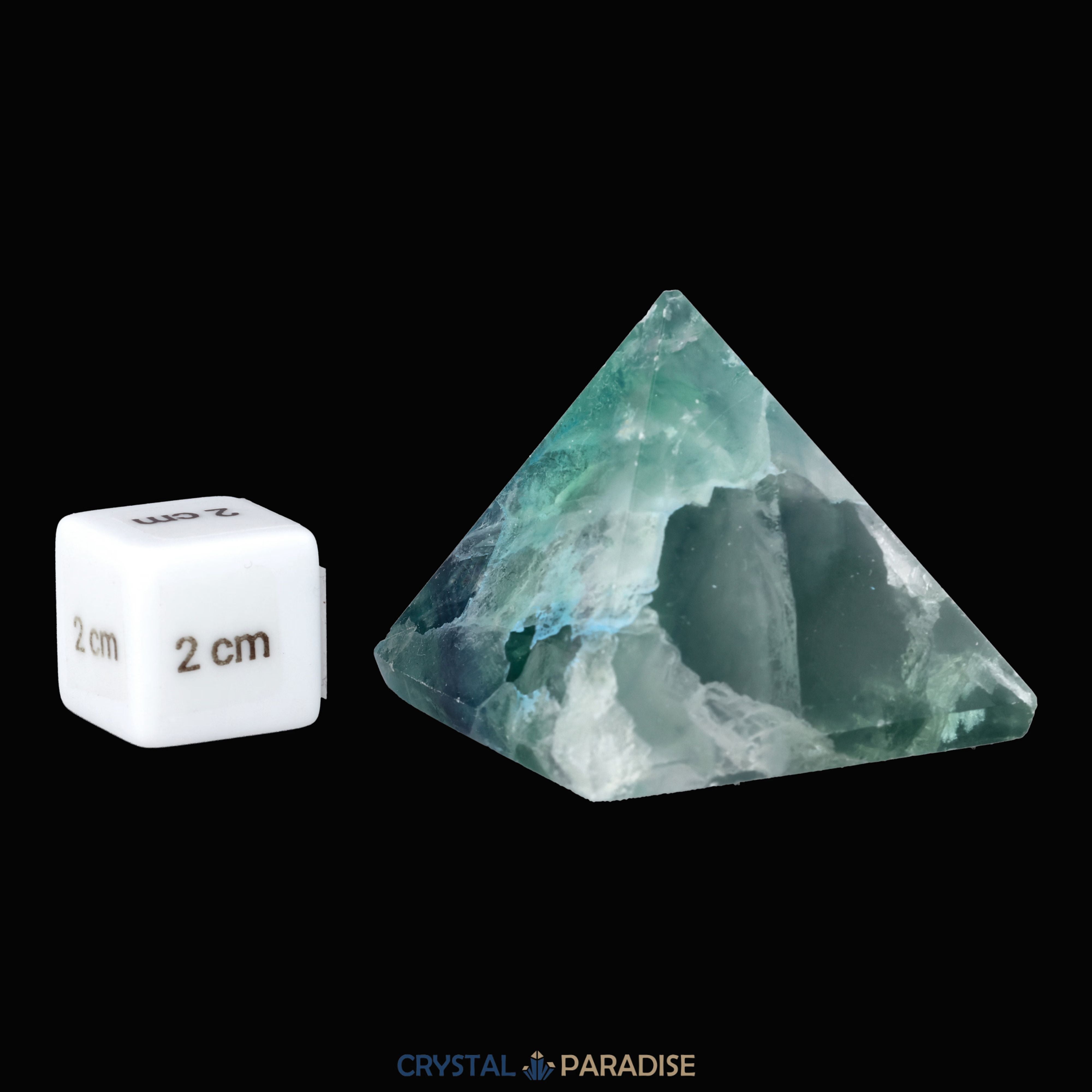 Grüne Fluorit Pyramide aus Brasilien (127g) – Ansicht 8