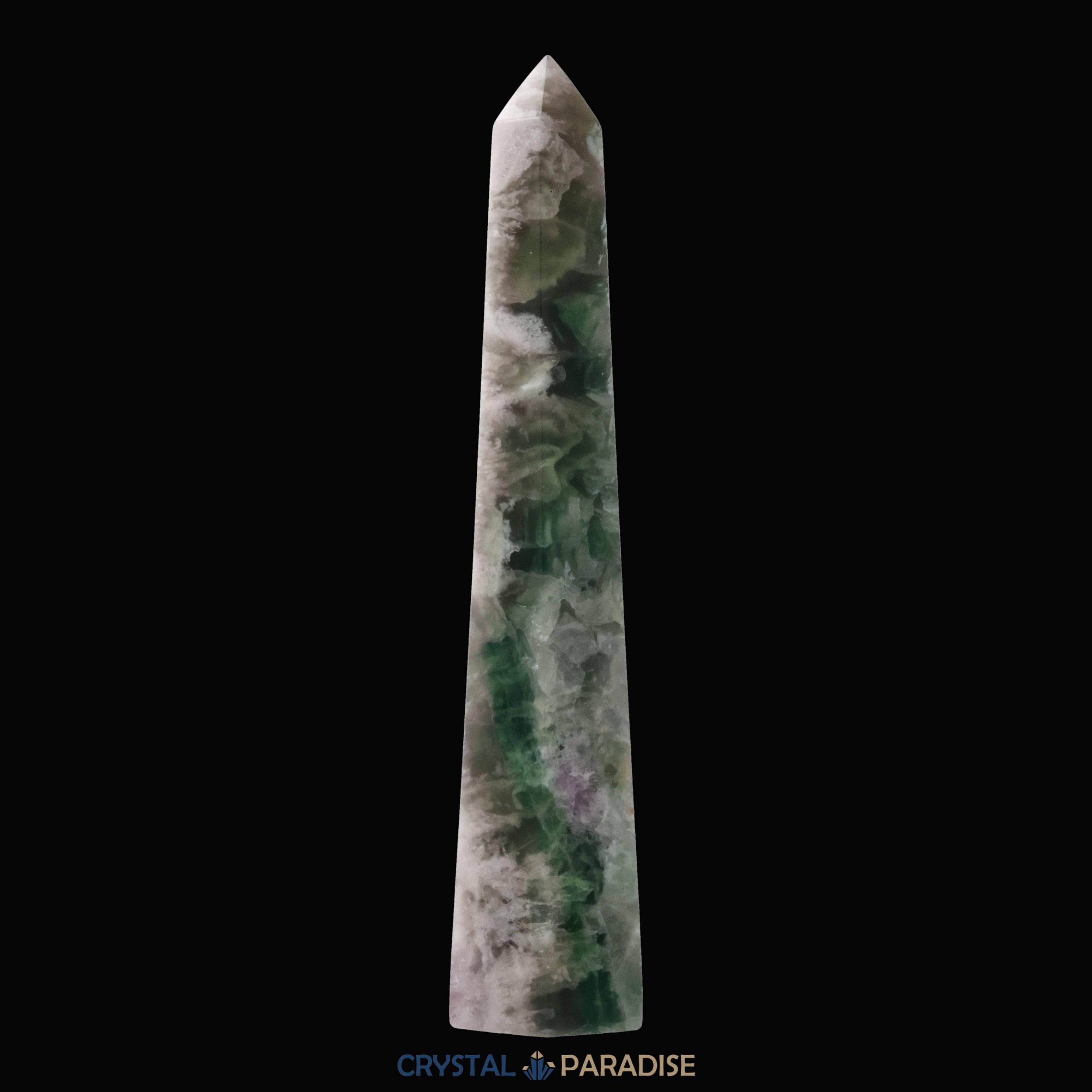Grüner Fluorit Obelisk aus der inneren Mongolei (1084g) – Ansicht 4