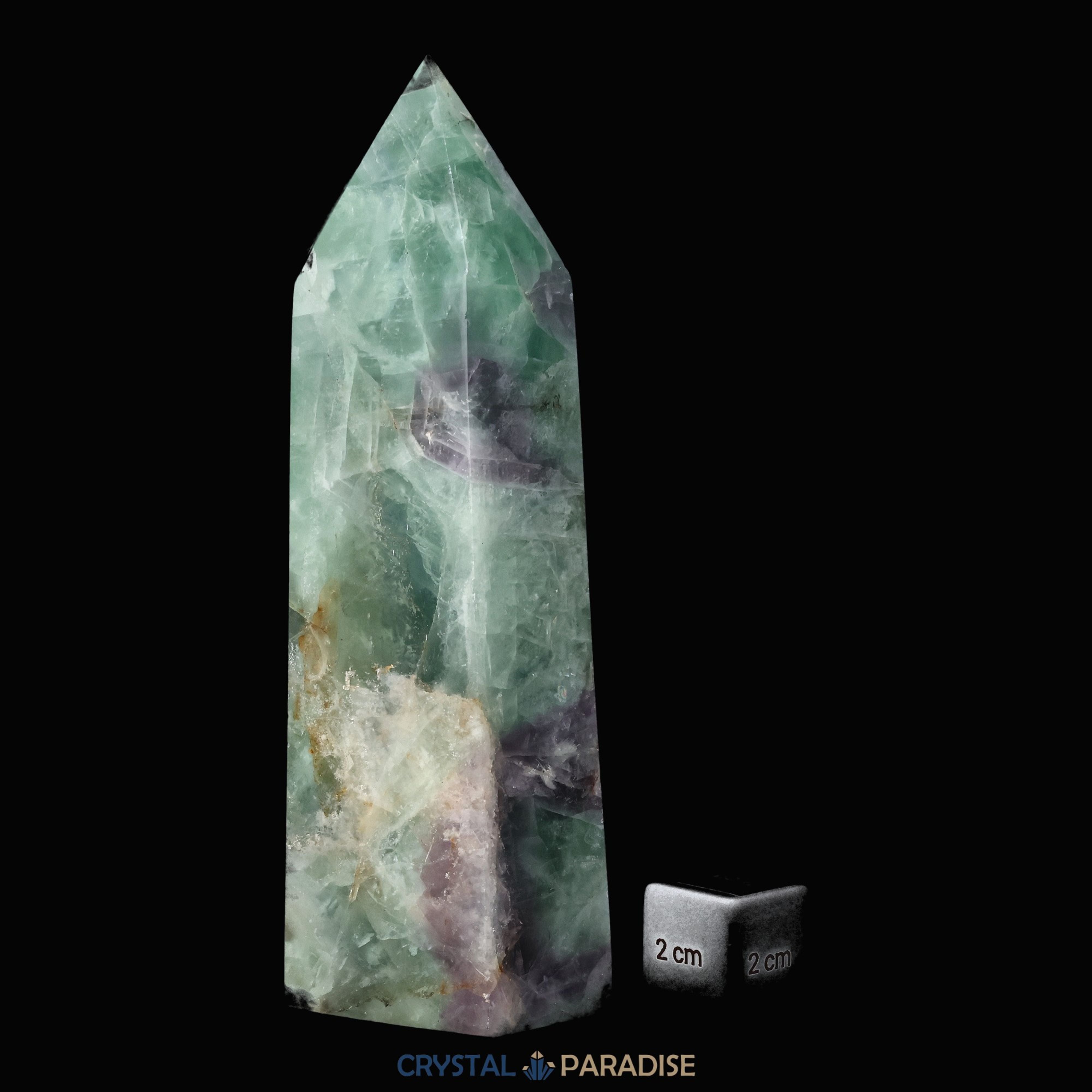 Grüner Fluorit Obelisk aus der inneren Mongolei (696g) – Ansicht 9