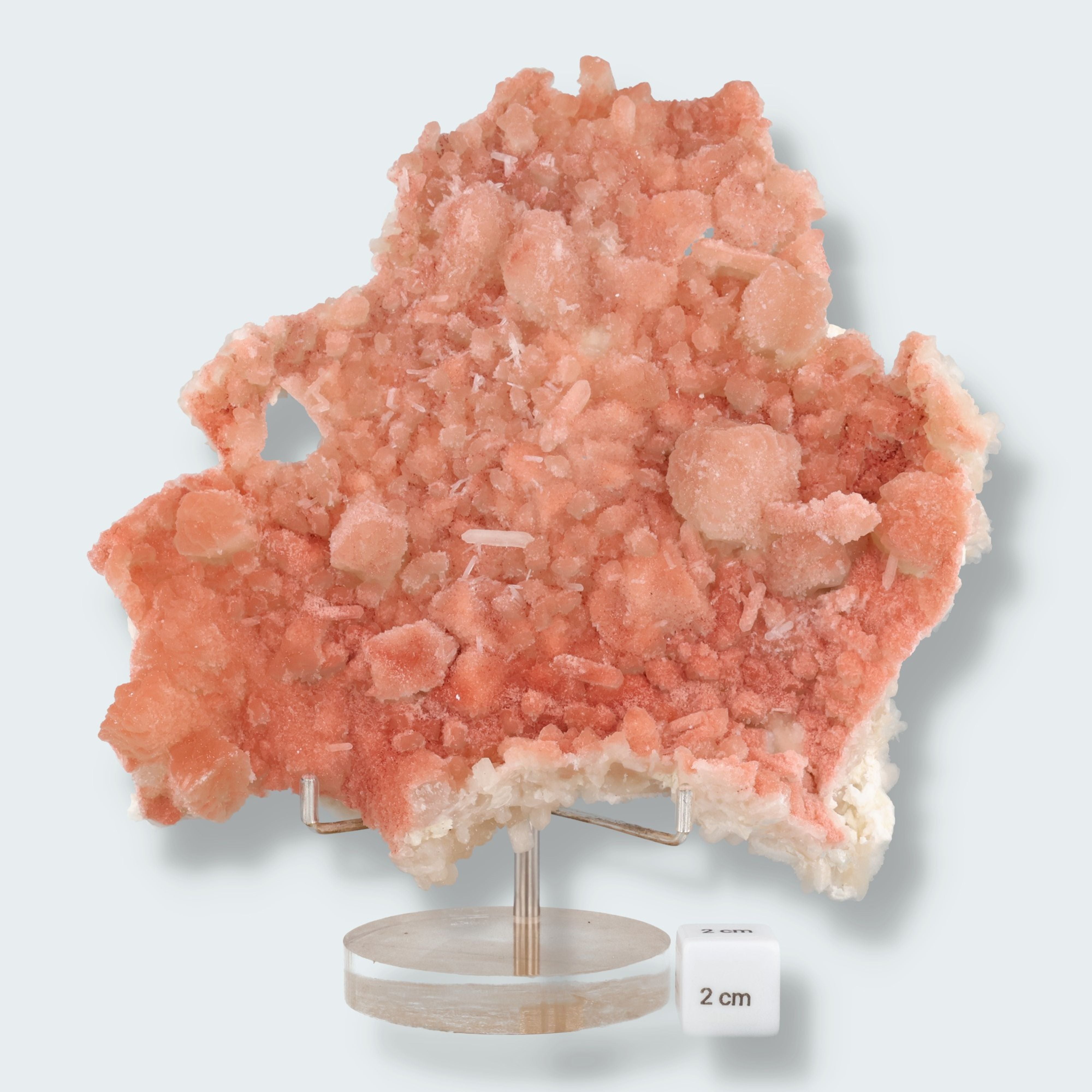 Hämatit an Stilbit und Calcit aus Indien (425g) – Ansicht 2