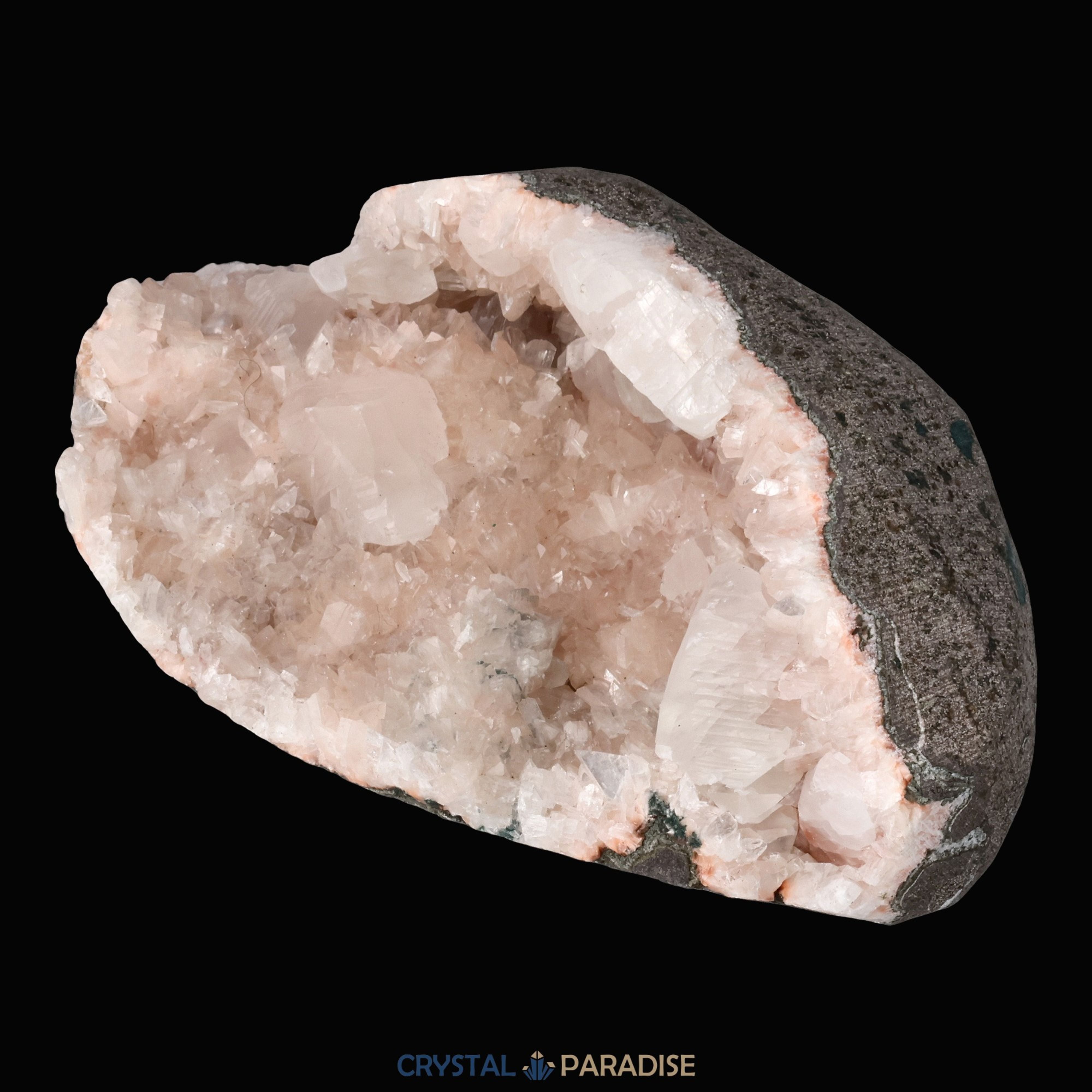 Heulandit Euzeolit Geode mit Apophyllit aus Indien (344g) – Ansicht 5