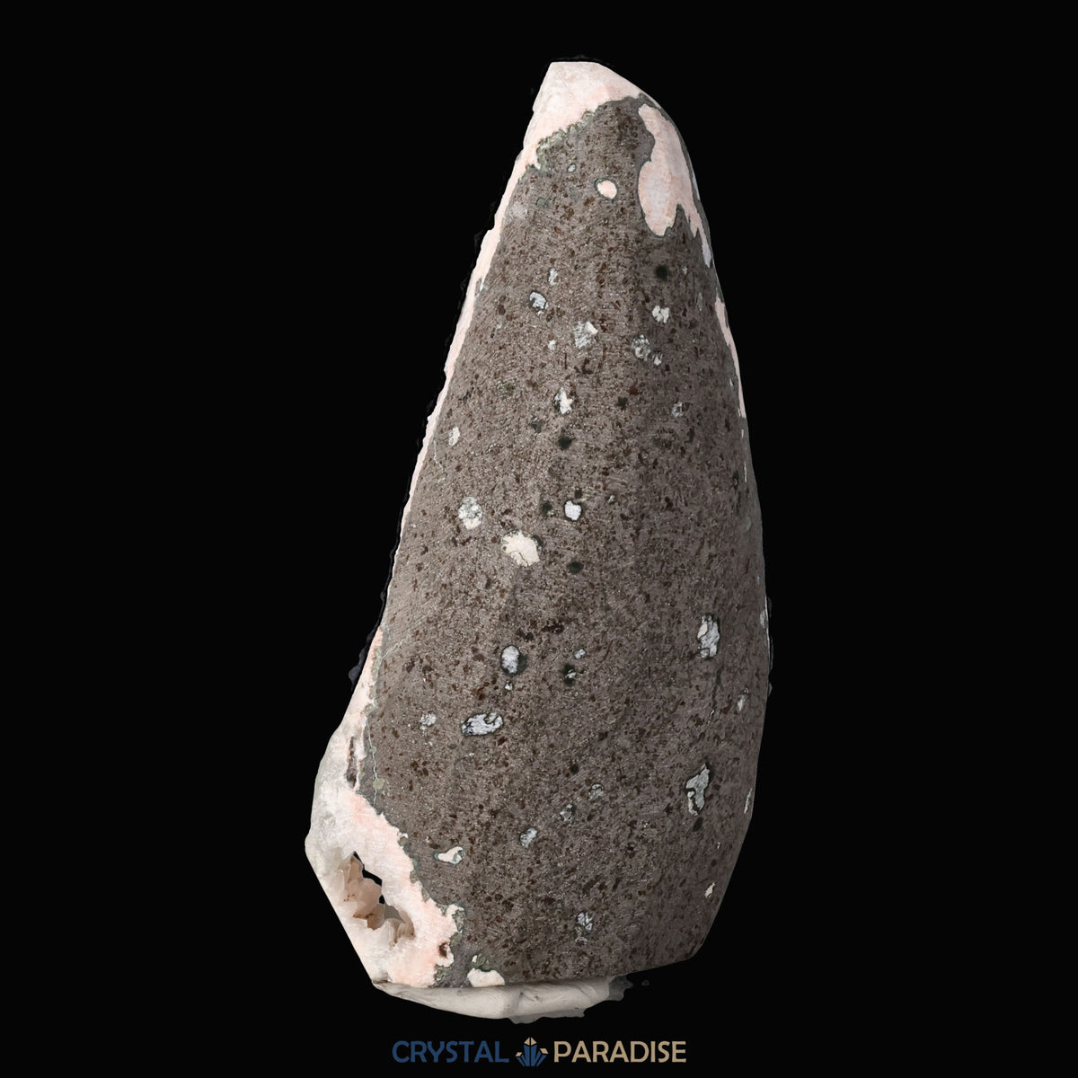 Heulandit Euzeolit Geode mit grünem Apophyllit aus Indien (625g) – Ansicht 6