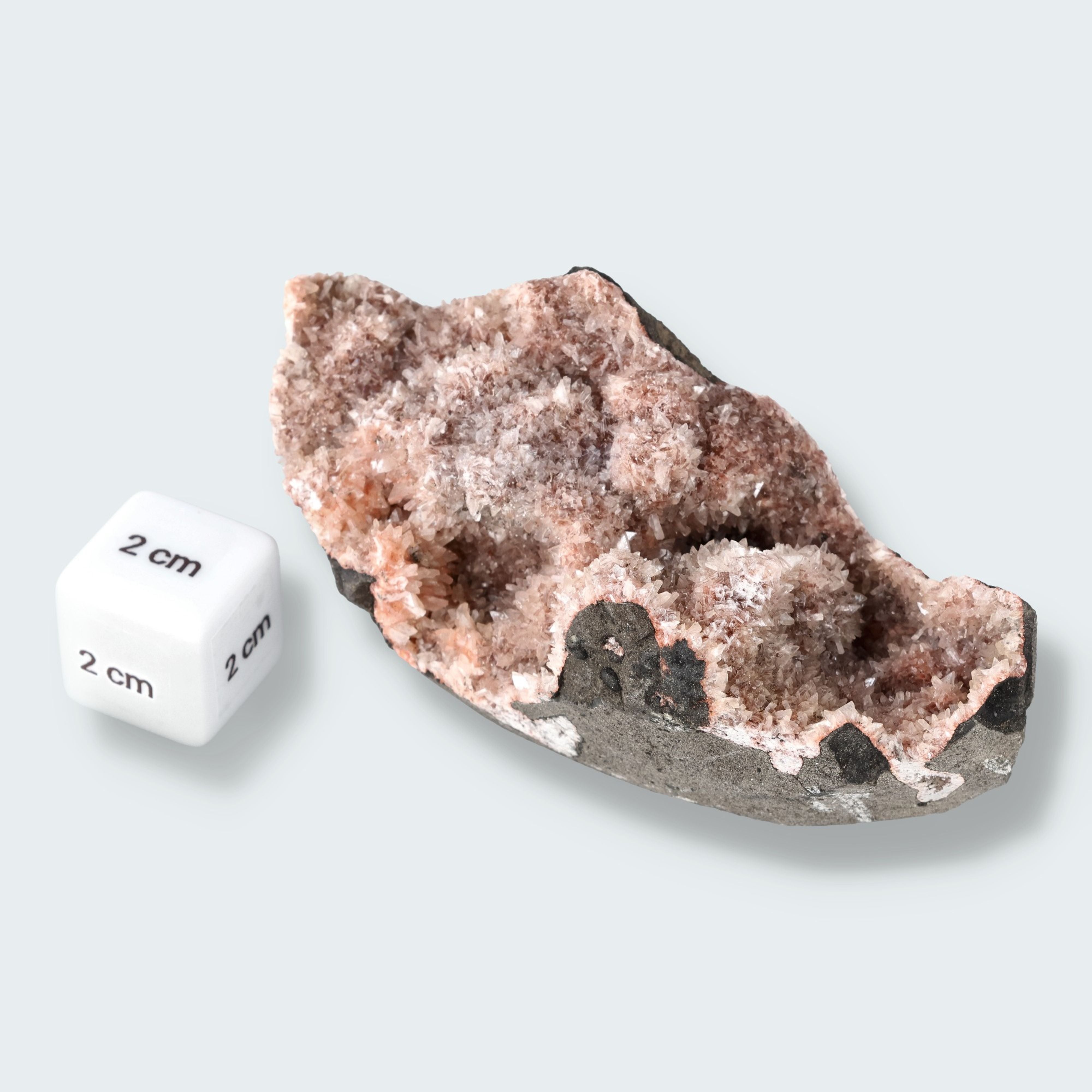 Heulandit Euzeolit Geode mit Stilbit aus Indien (178g) – Ansicht 3