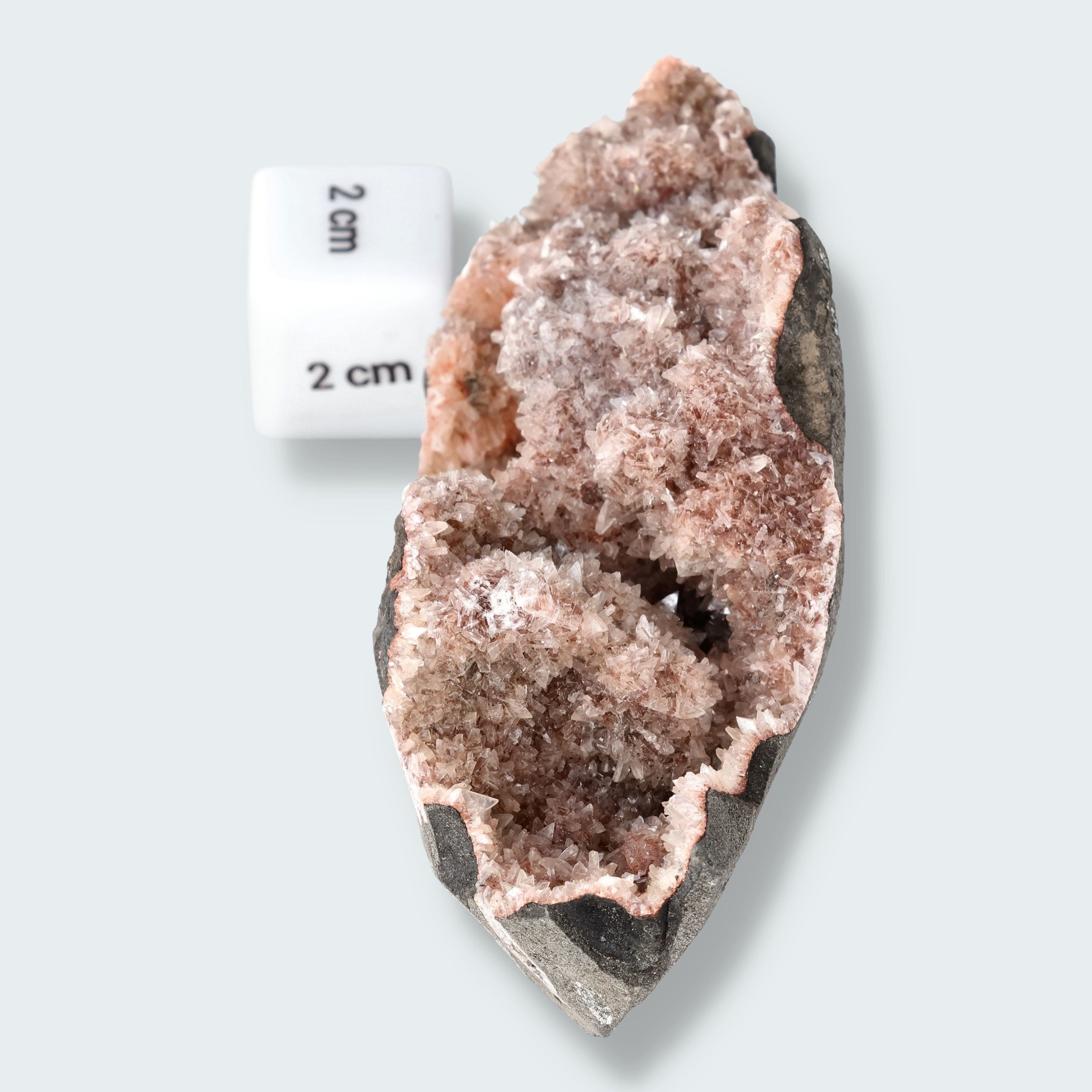 Heulandit Euzeolit Geode mit Stilbit aus Indien (178g) – Ansicht 4