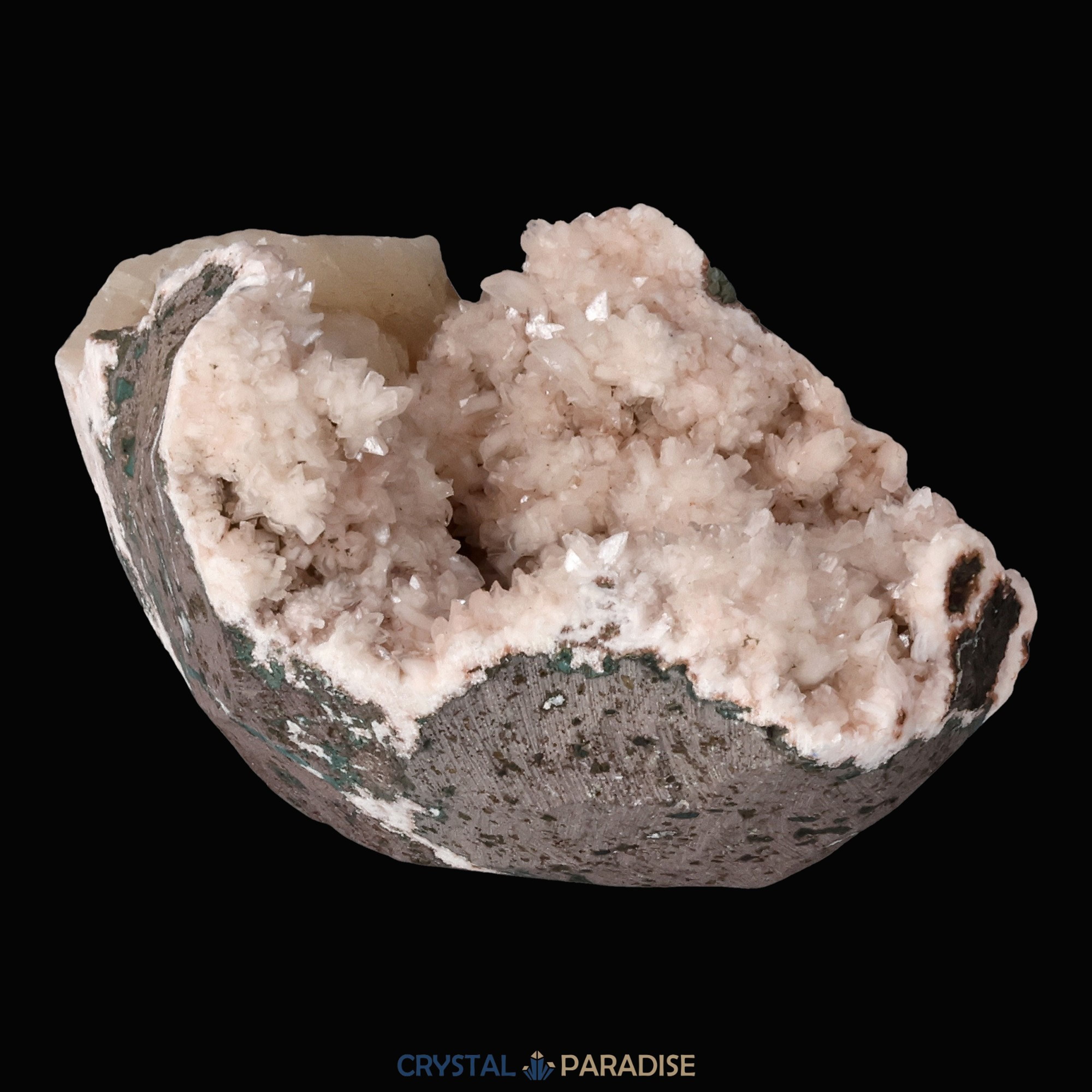 Heulandit Euzeolit Geode mit Stilbit aus Indien (213g) – Ansicht 11