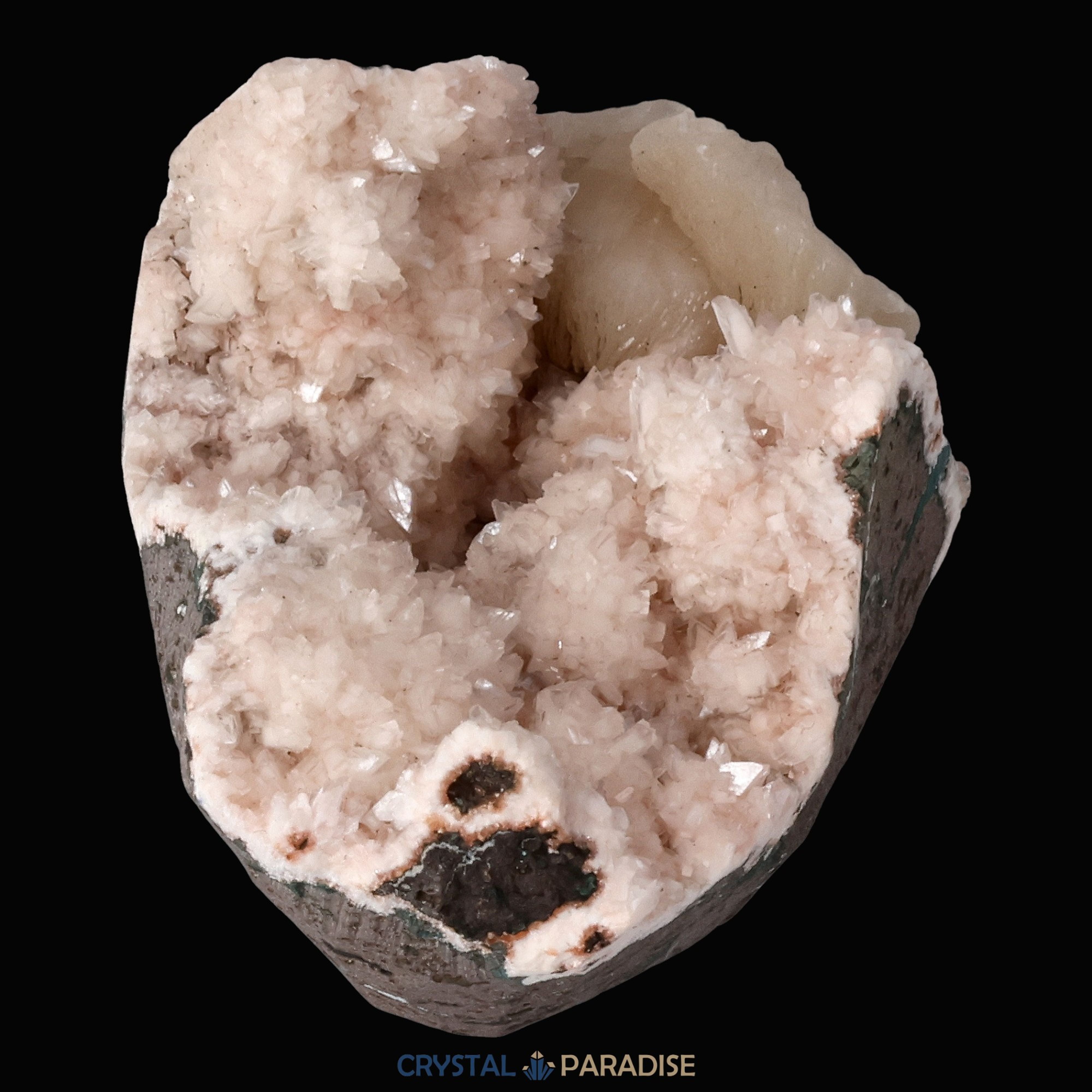 Heulandit Euzeolit Geode mit Stilbit aus Indien (213g) – Ansicht 13