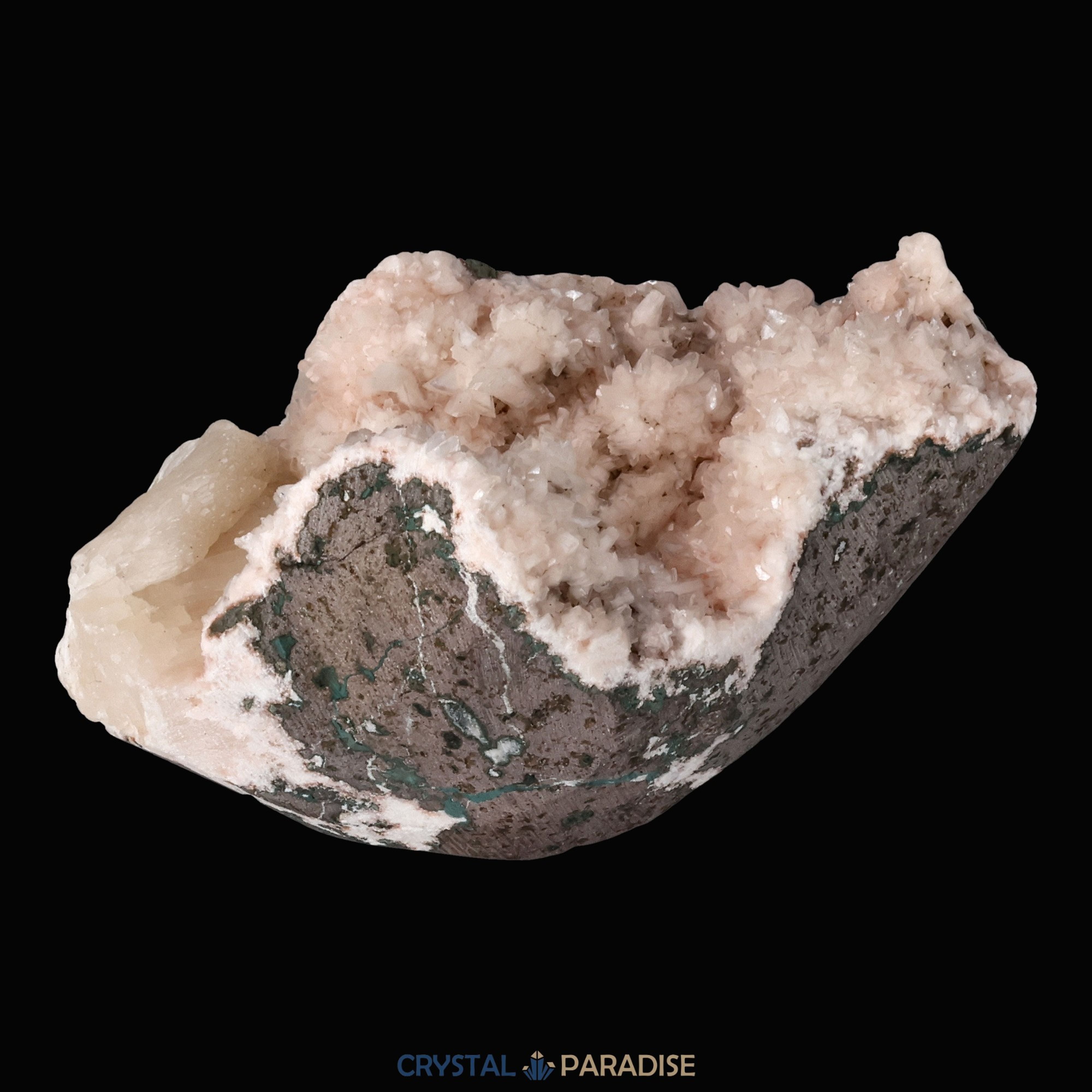 Heulandit Euzeolit Geode mit Stilbit aus Indien (213g) – Ansicht 9