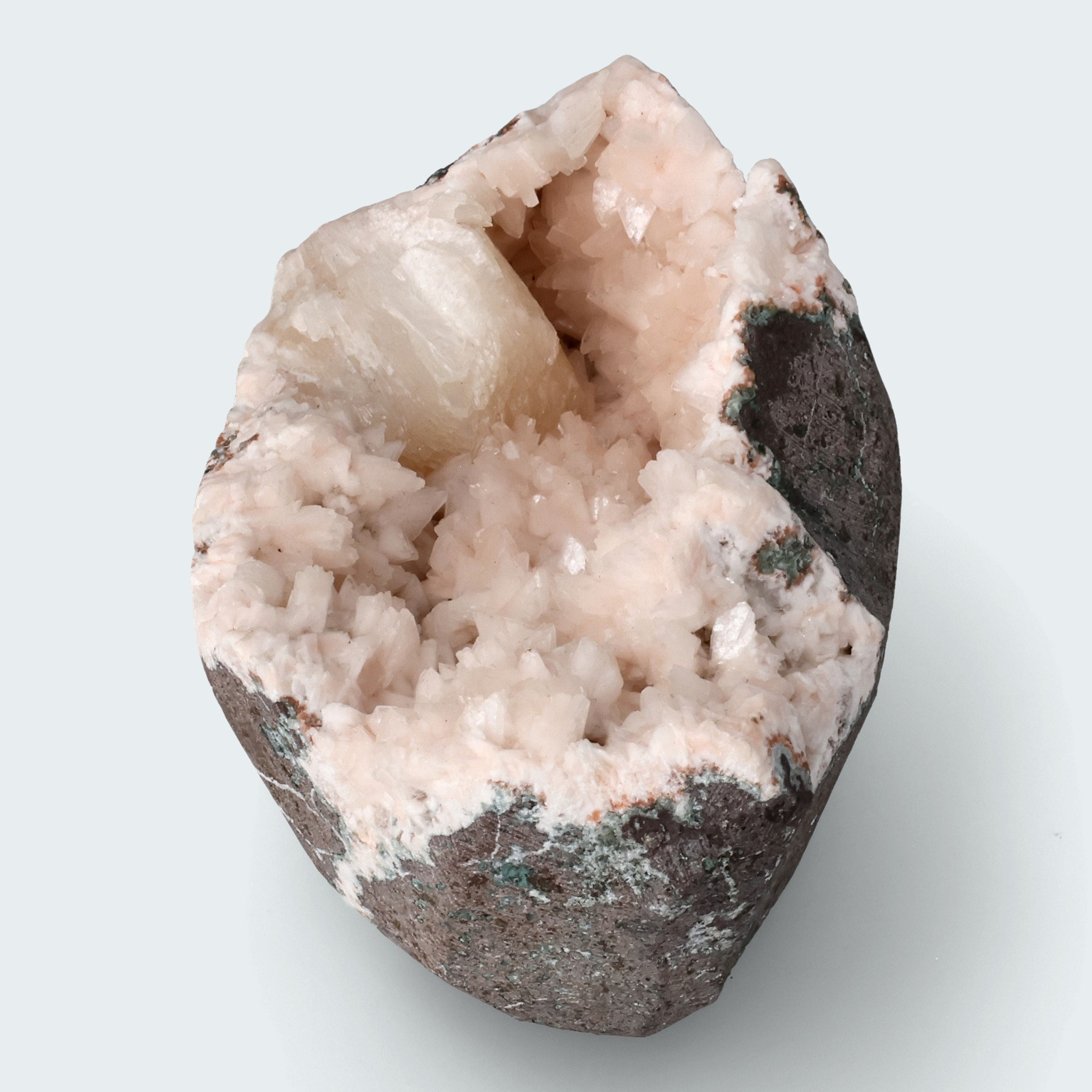 Heulandit Euzeolit Geode mit Stilbit aus Indien (218g) – Ansicht 3