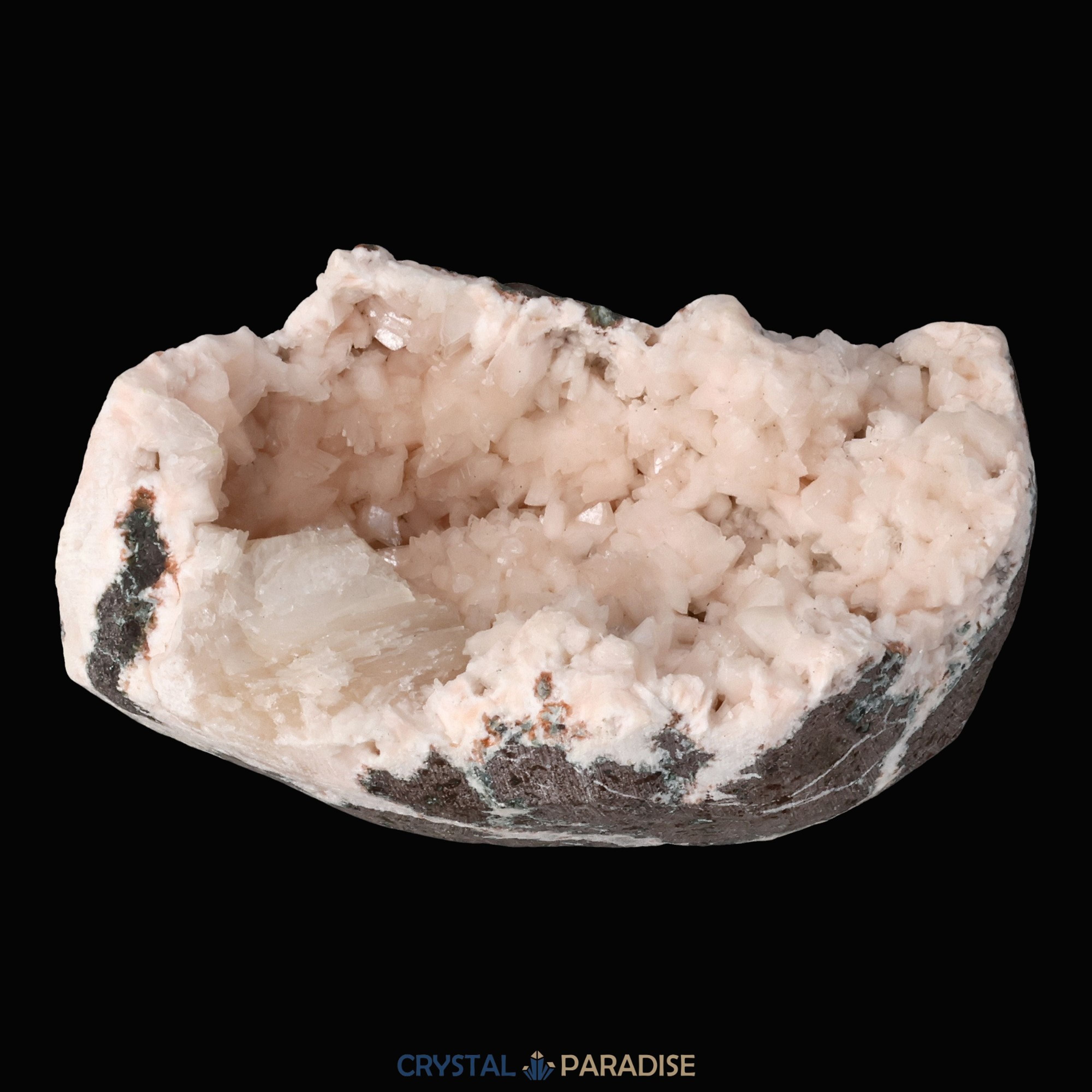 Heulandit Euzeolit Geode mit Stilbit aus Indien (218g) – Ansicht 4