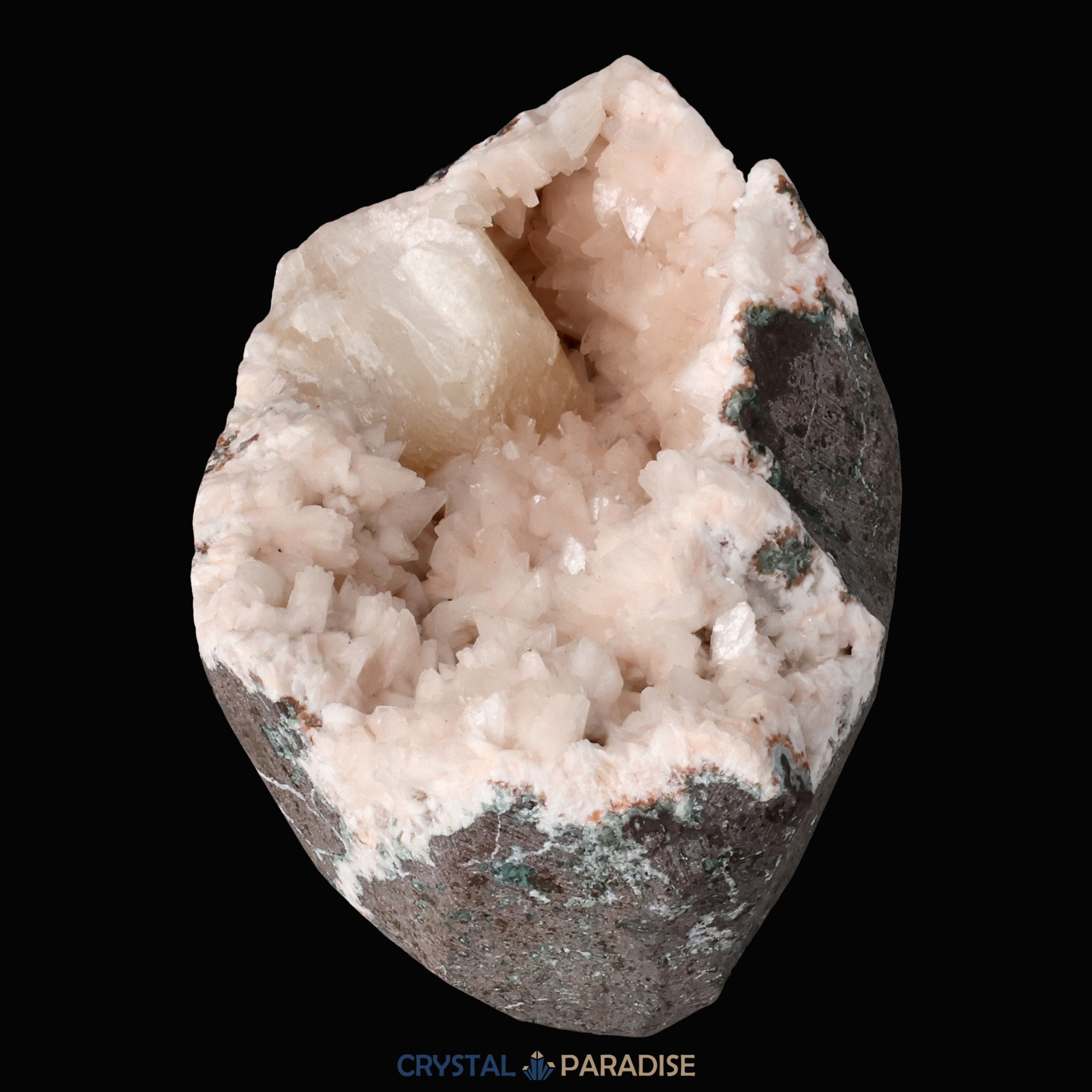 Heulandit Euzeolit Geode mit Stilbit aus Indien (218g) – Ansicht 6