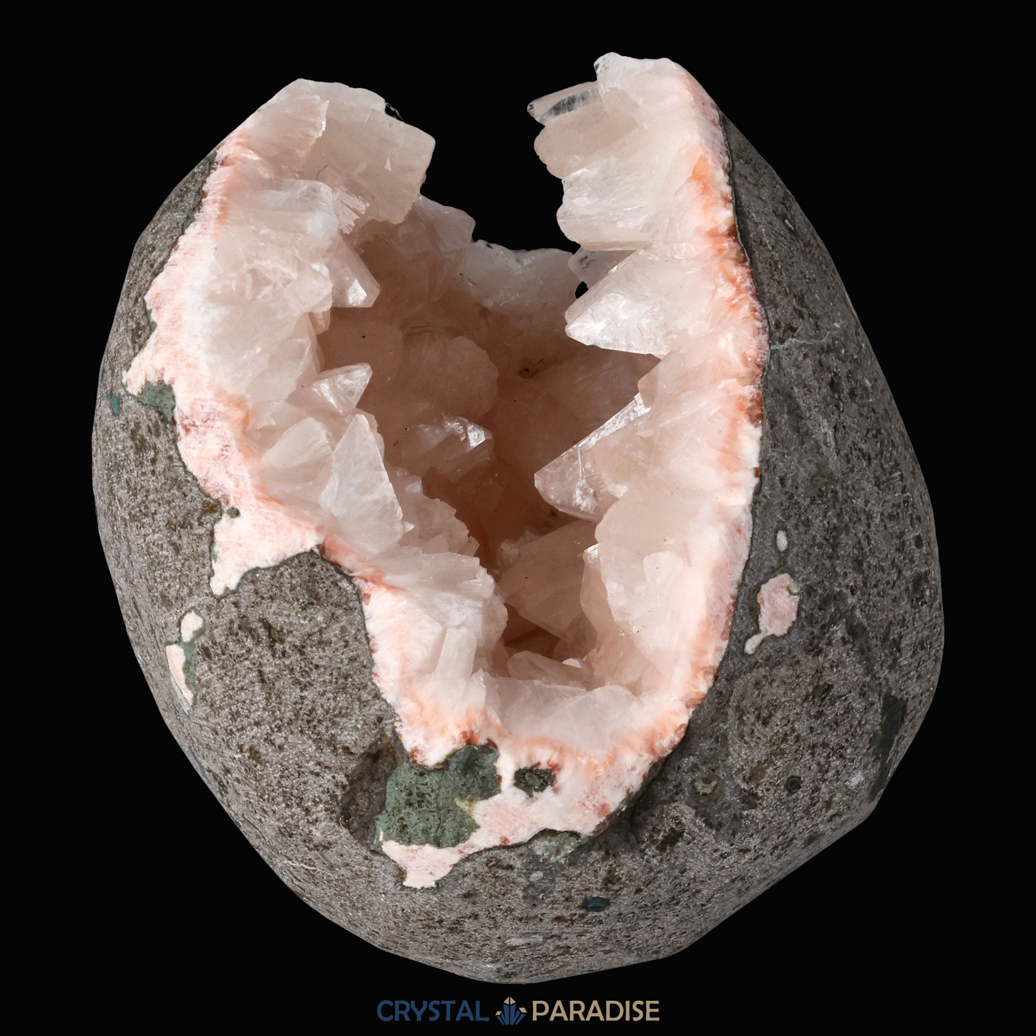 Heulandit Euzeolit Geode mit Stilbit aus Indien (288g) – Ansicht 3