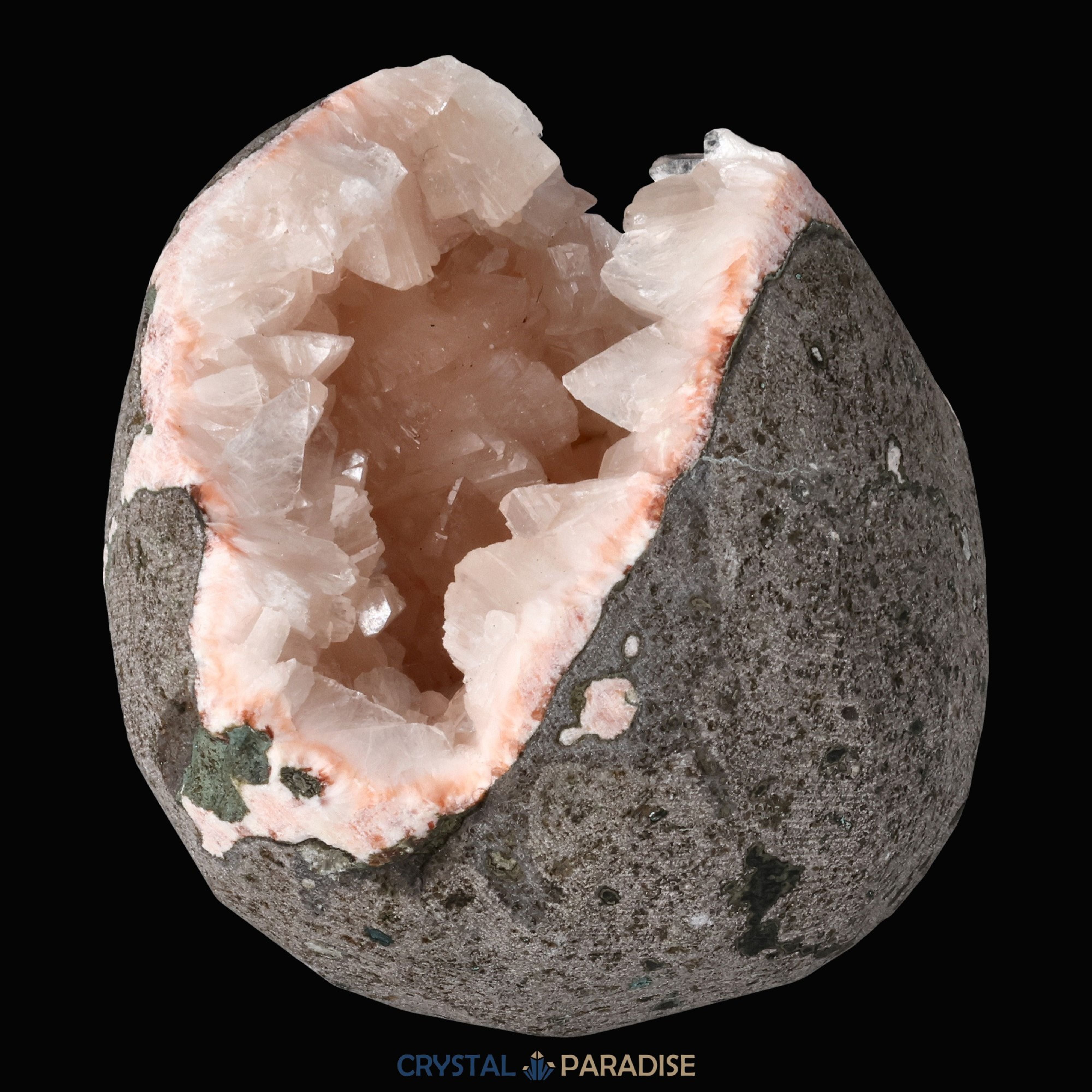 Heulandit Euzeolit Geode mit Stilbit aus Indien (288g) – Ansicht 4