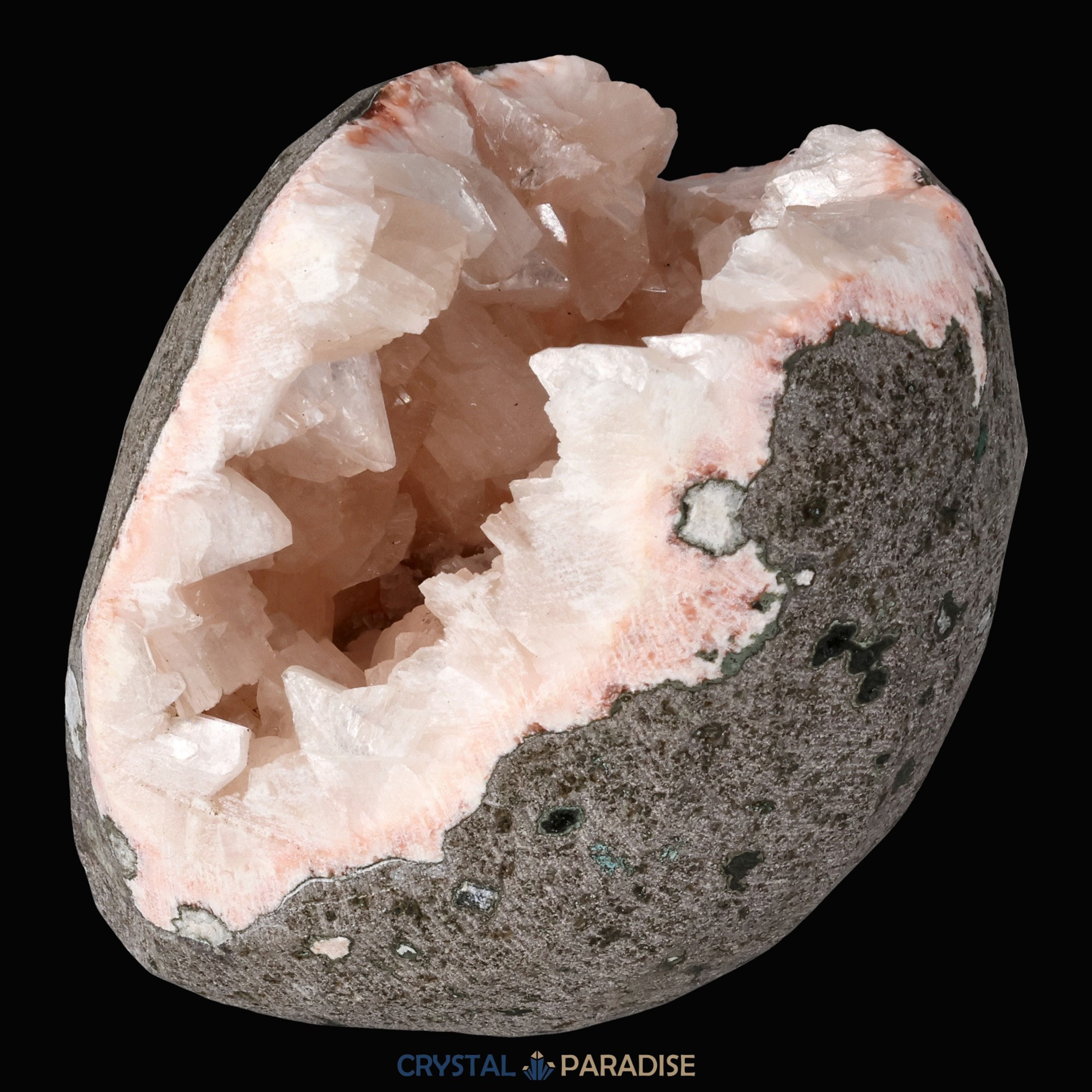 Heulandit Euzeolit Geode mit Stilbit aus Indien (288g) – Ansicht 7