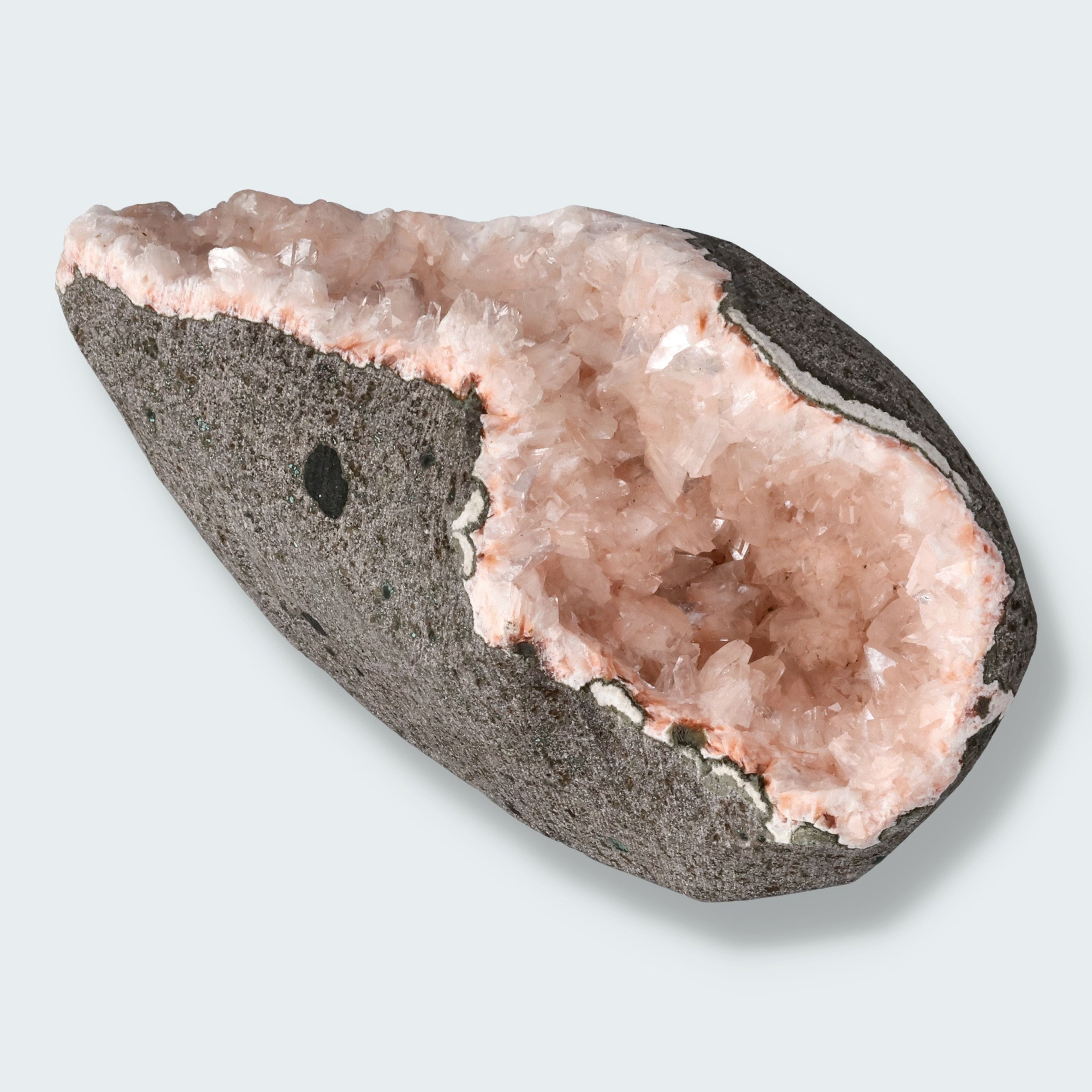 Heulandit Euzeolit Geode mit Stilbit aus Indien (349g) – Ansicht 2