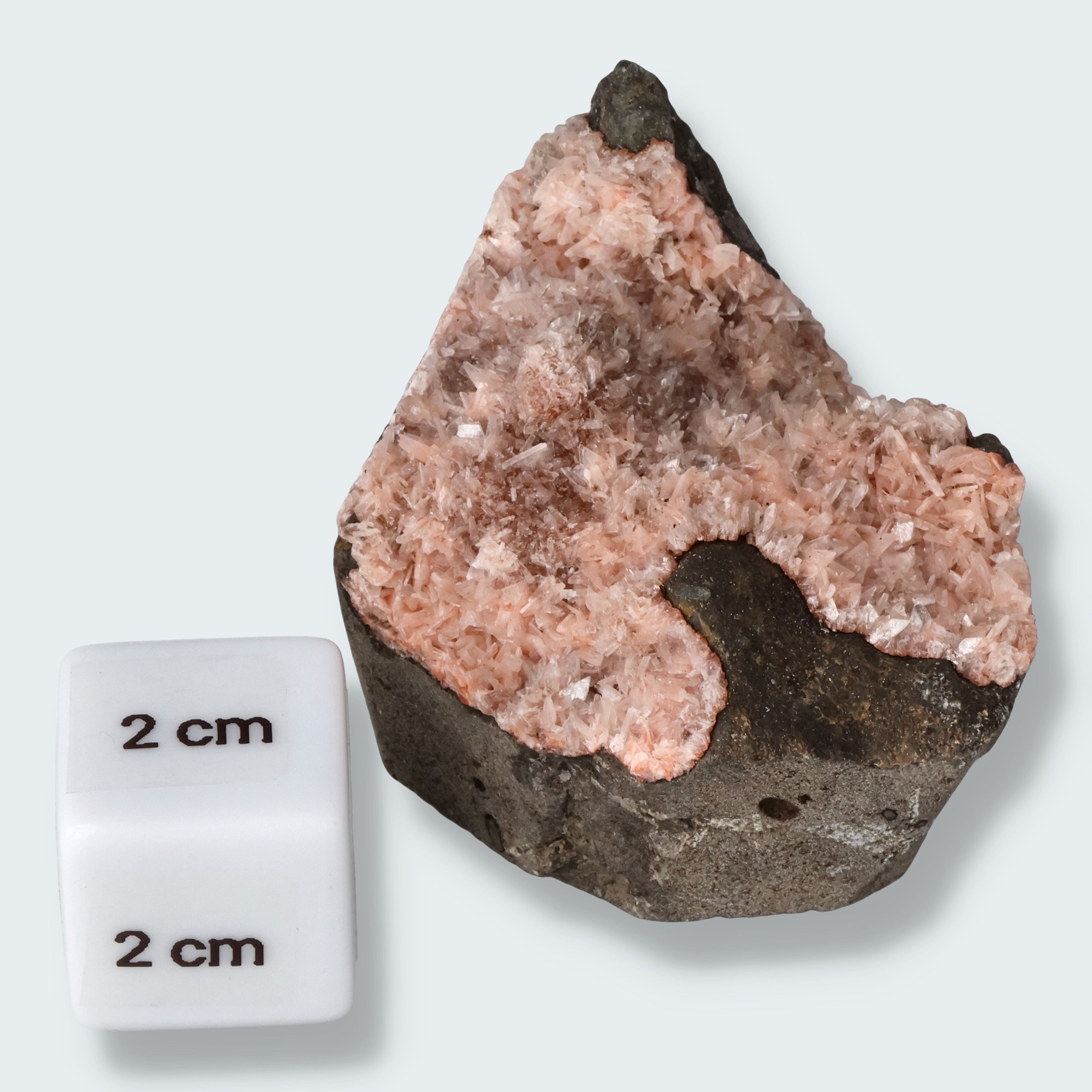 Heulandit Euzeolit Geode mit Stilbit aus Indien (90g) – Ansicht 2