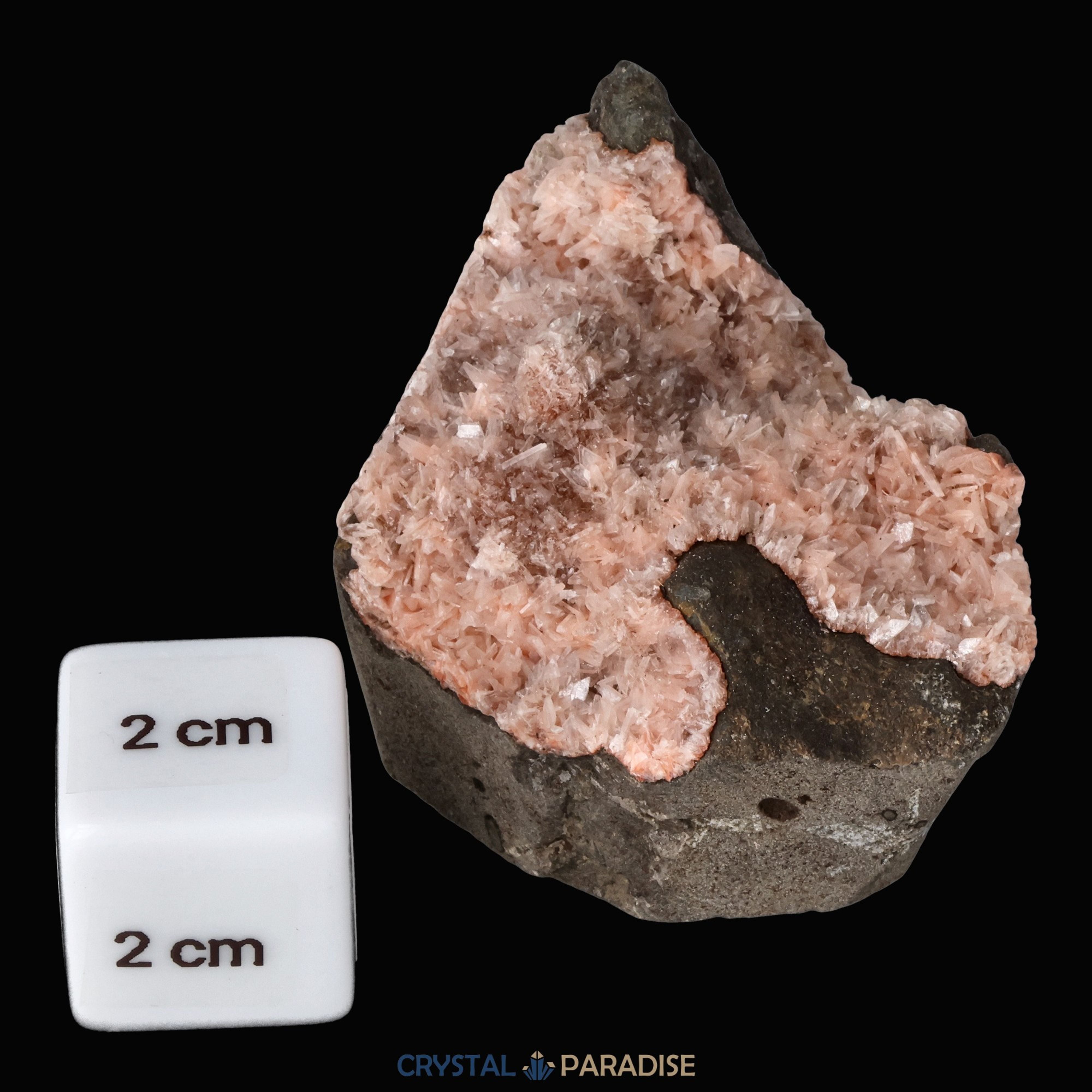 Heulandit Euzeolit Geode mit Stilbit aus Indien (90g) – Ansicht 5