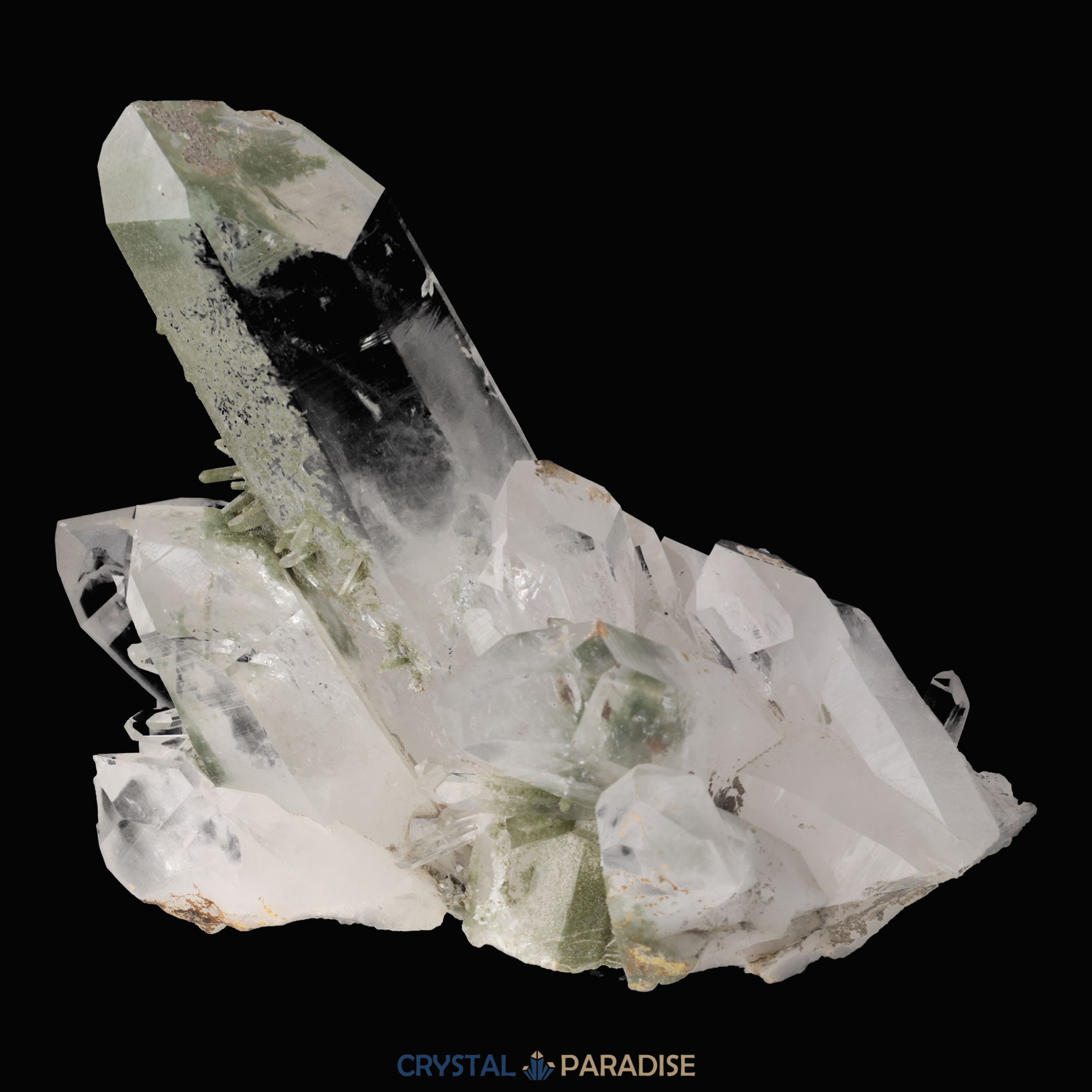 Himalaya Quarz mit Chlorit-Phantom aus Pakistan (387g) – Ansicht 8