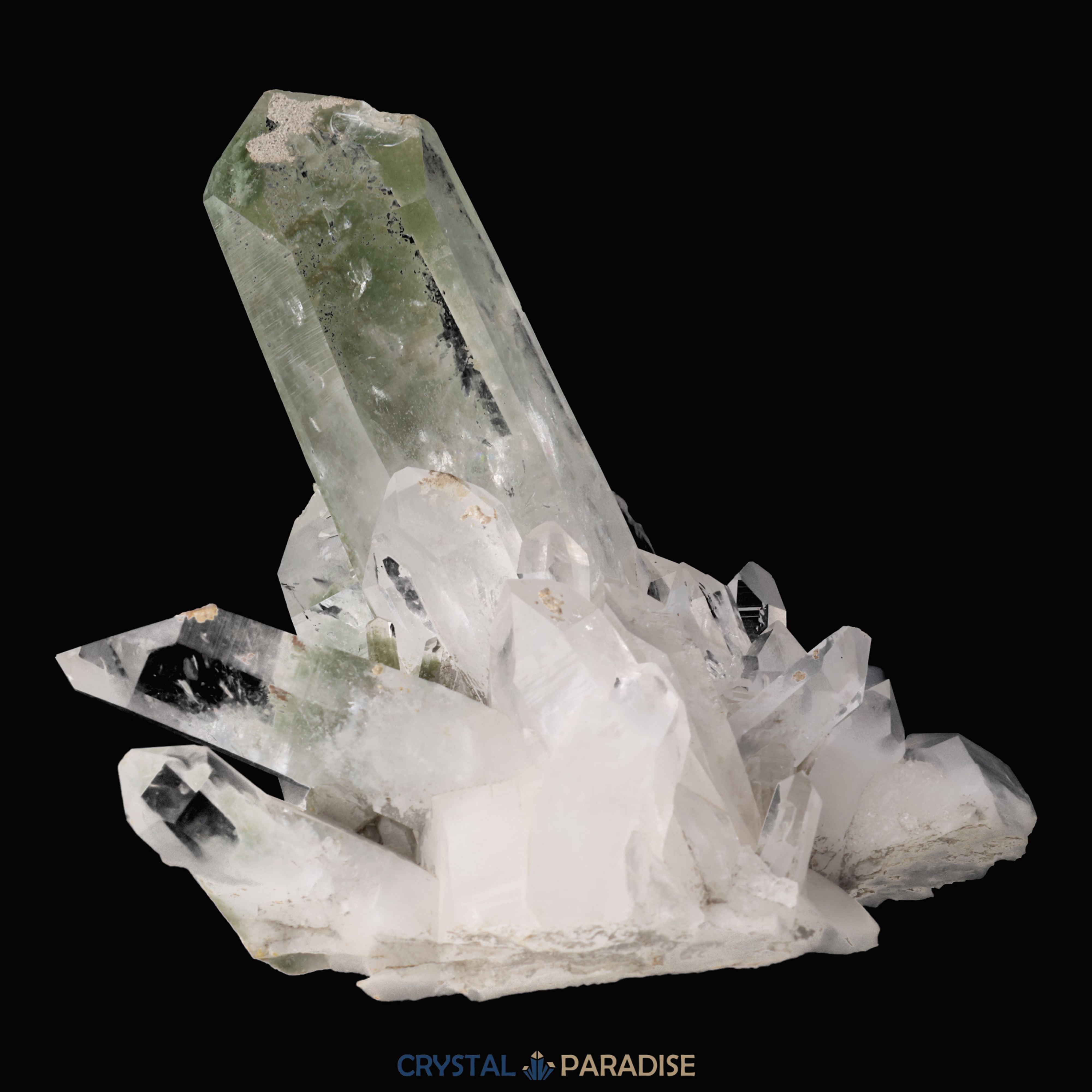 Himalaya Quarz mit Chlorit-Phantom aus Pakistan (387g) – Ansicht 9