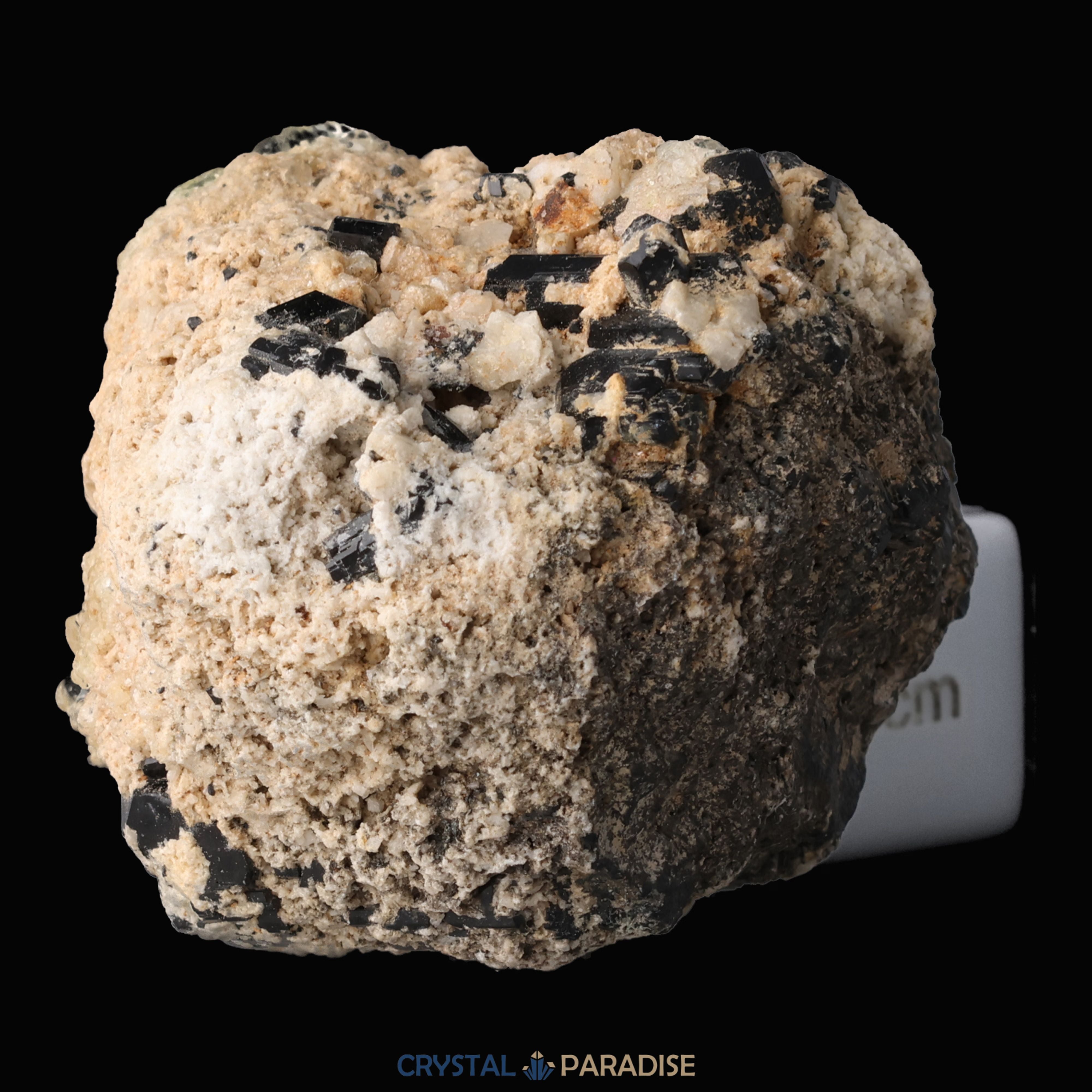 Hyalith (UV Reaktiv) und Schörl Turmalin aus Namibia (164g) – Ansicht 8