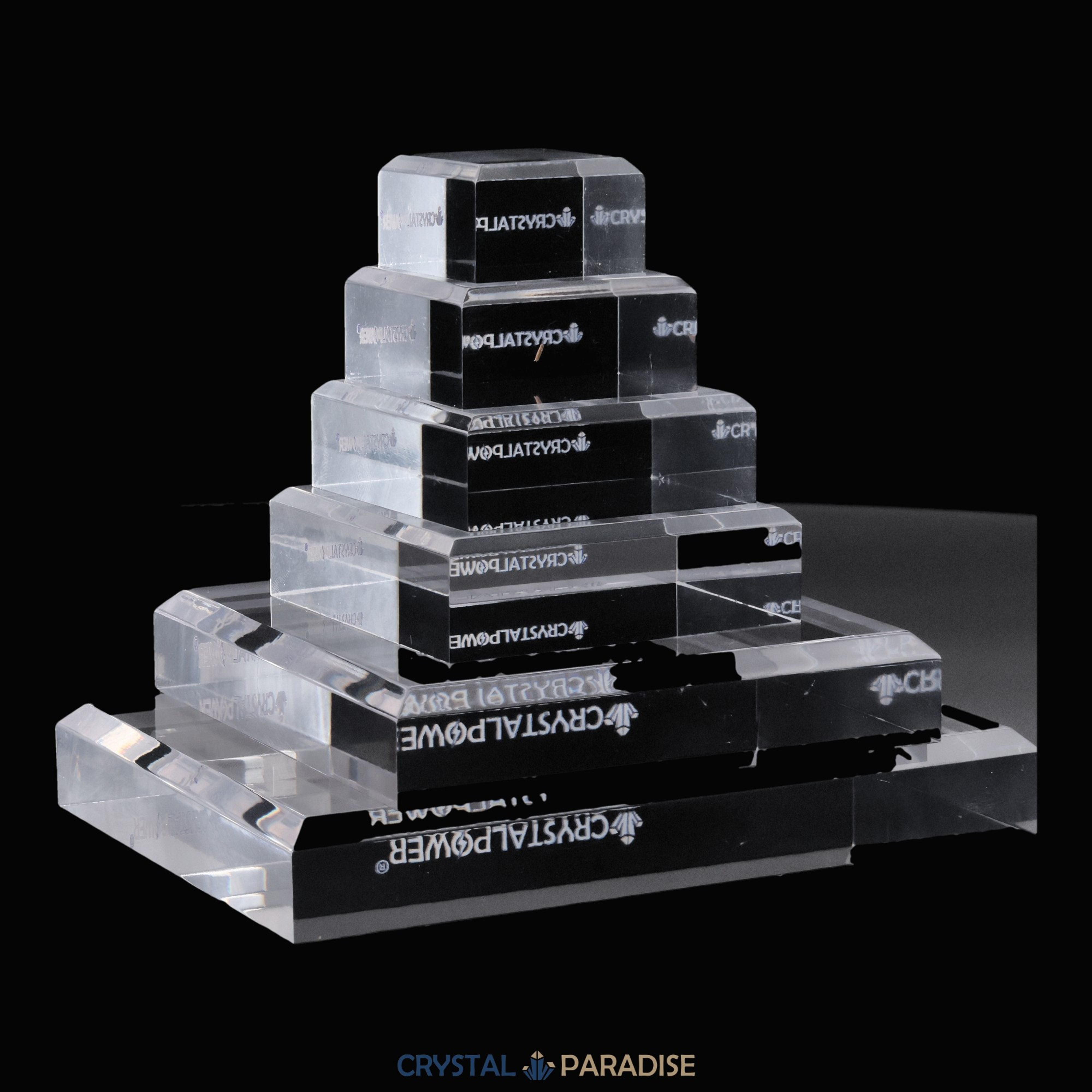 Klarer Acryl Blöcke "crystalpower®" für Vitrine – Ansicht 8