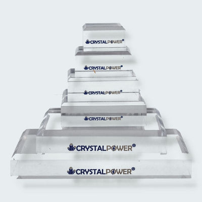 Klarer Acryl Blöcke "crystalpower®" für Vitrine