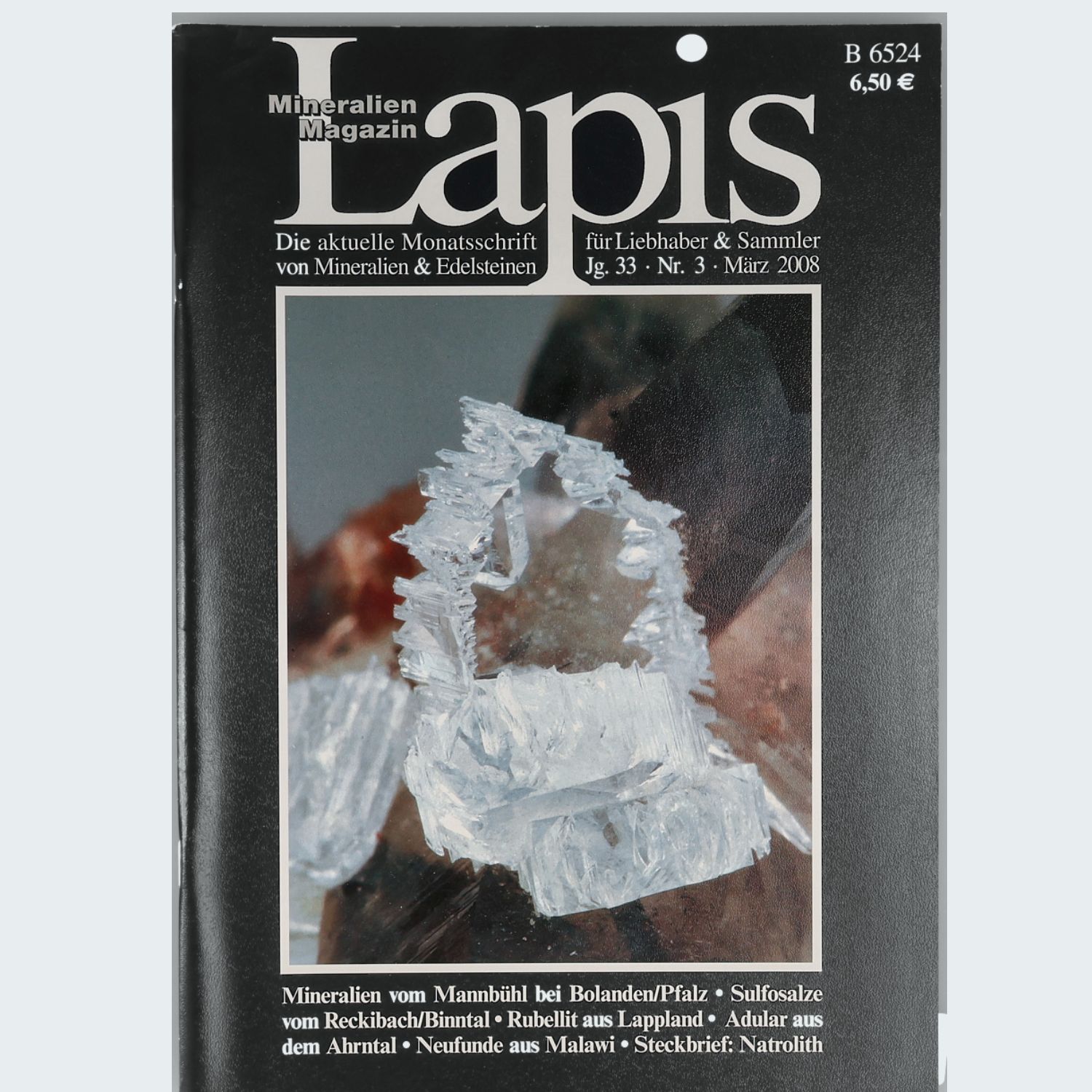 Lapis Mineralien Magazin Jahrgang 2008 Jg. 33 Fachzeitschrift für Sammler gebraucht