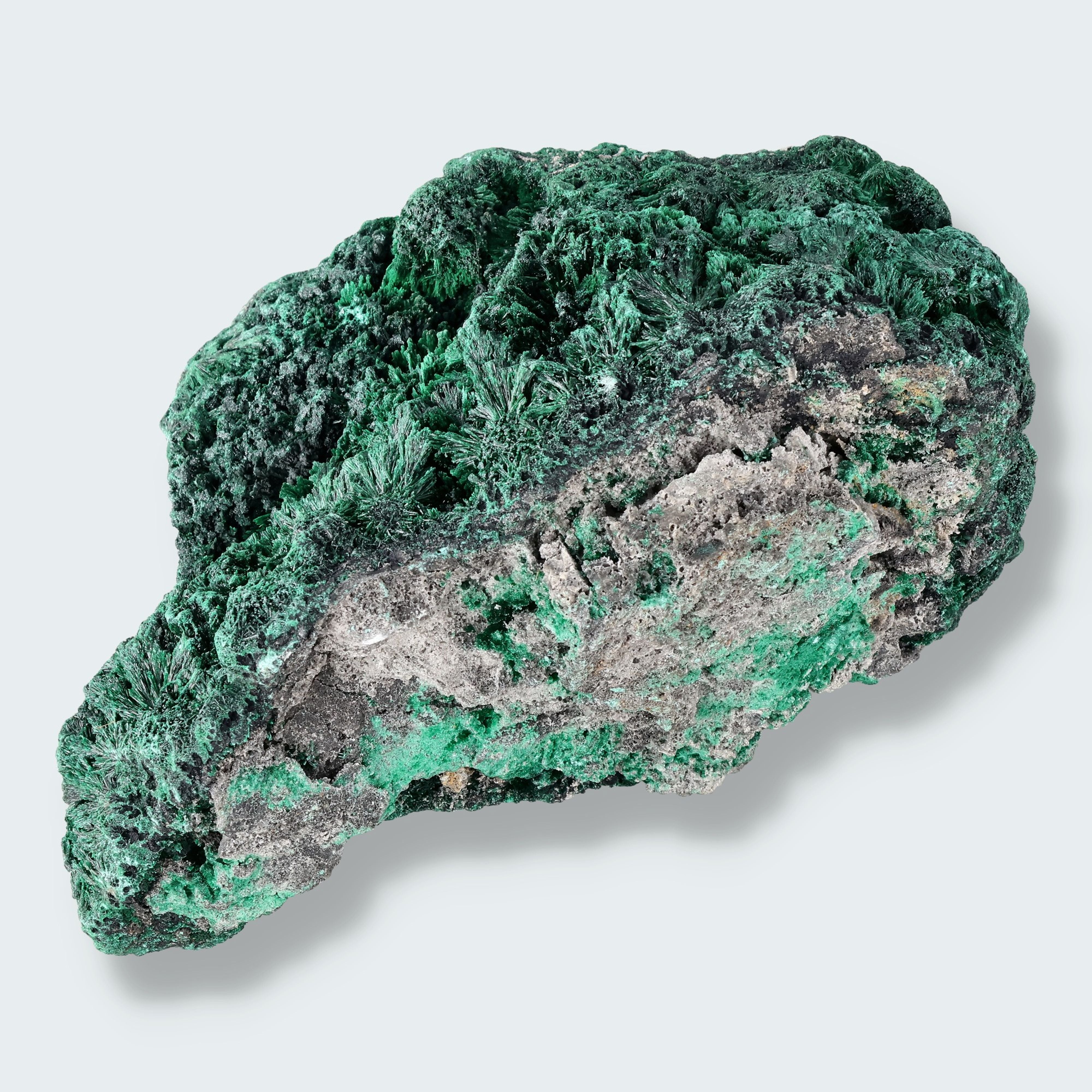 Malachit (fibrös) Großstufe aus dem Kongo (2183g) – Ansicht 3