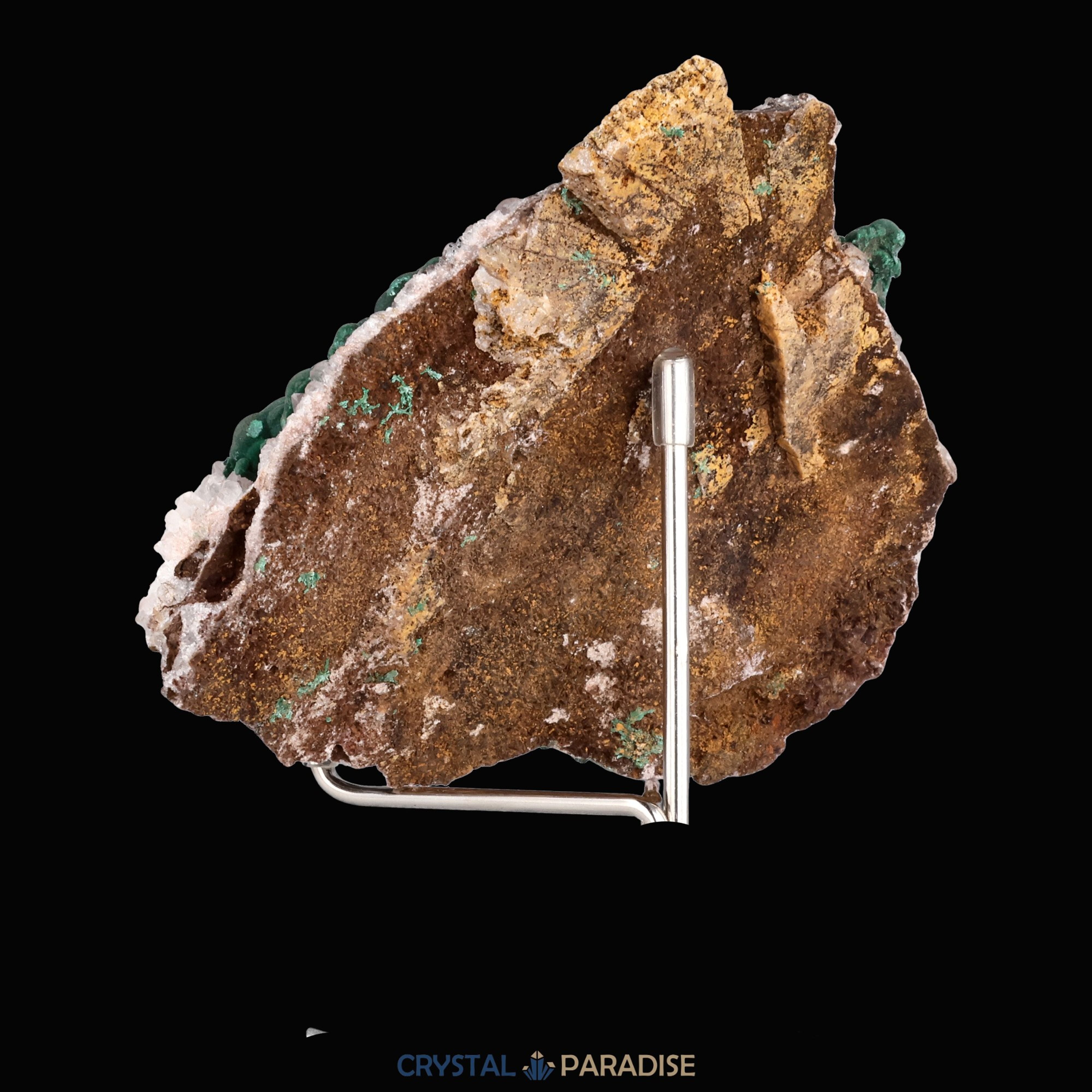 Malachit in Kongo Quarz mit Dolomit Matrix aus Kambove, Kongo (150g) – Ansicht 20