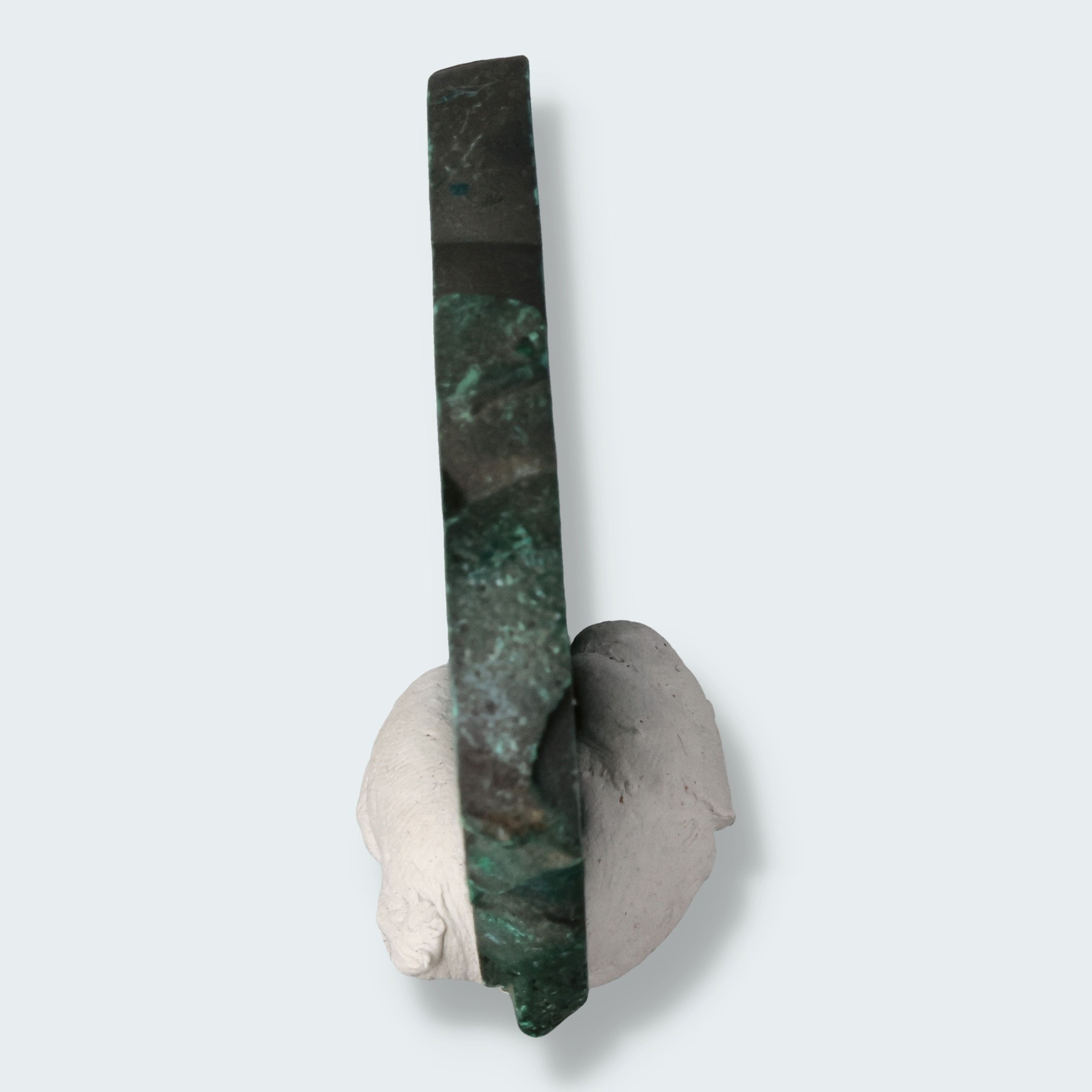 Malachit Scheibe aus dem Kongo – Ansicht 3